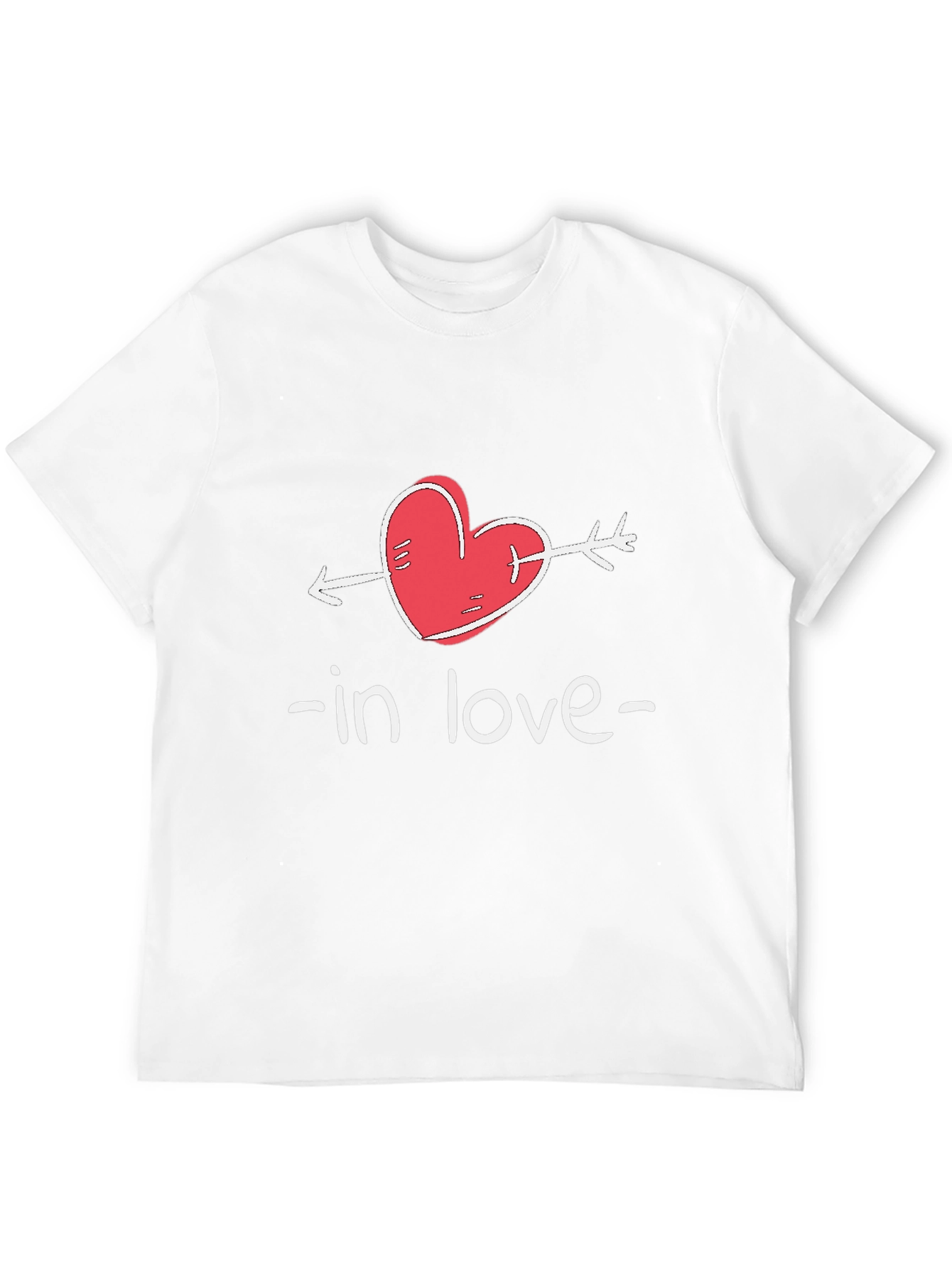 In Love Arrow Heart Valentines Day T-Shirt