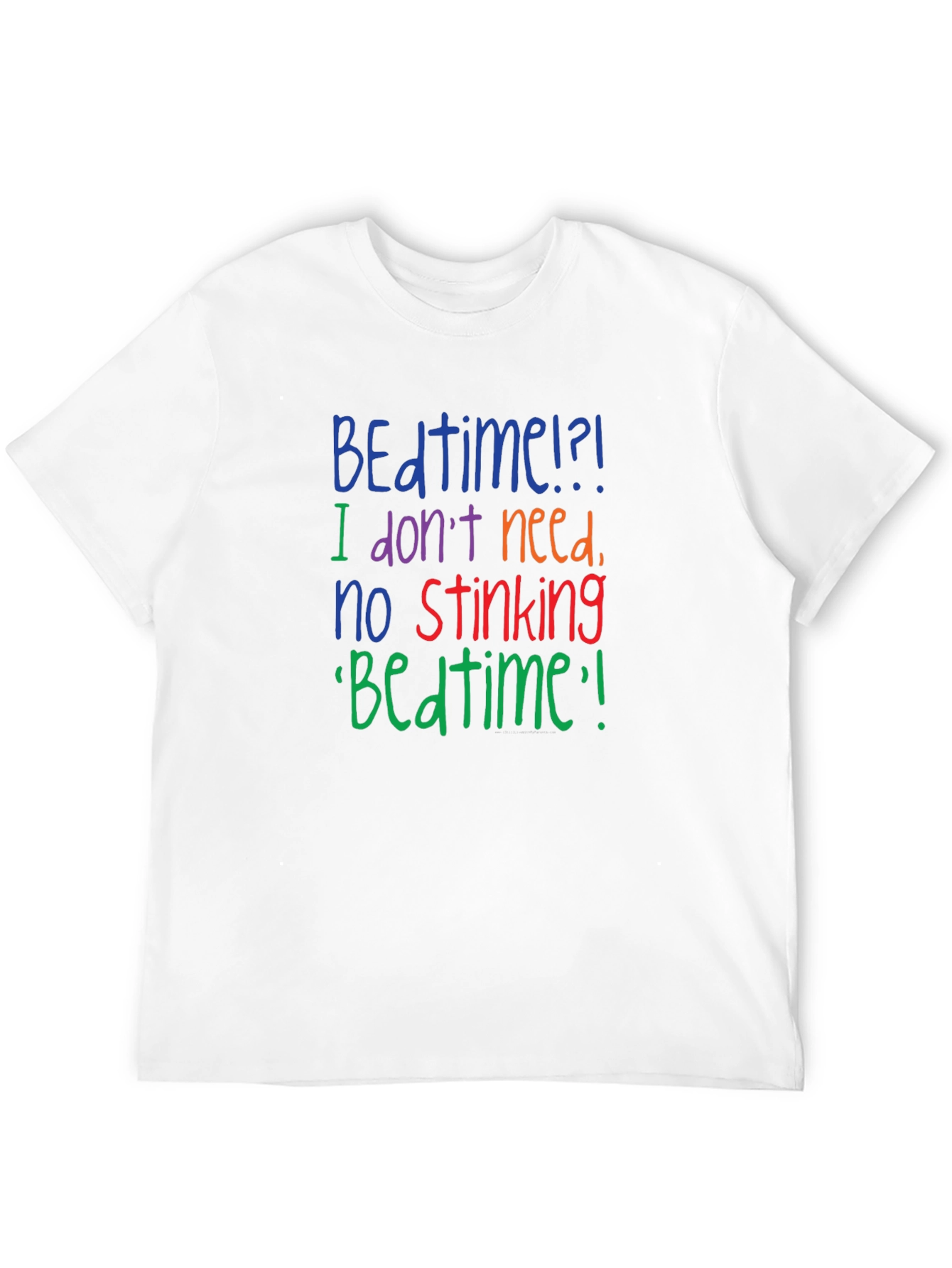 Funny No Stinking Bedtime Graphic T-Shirt