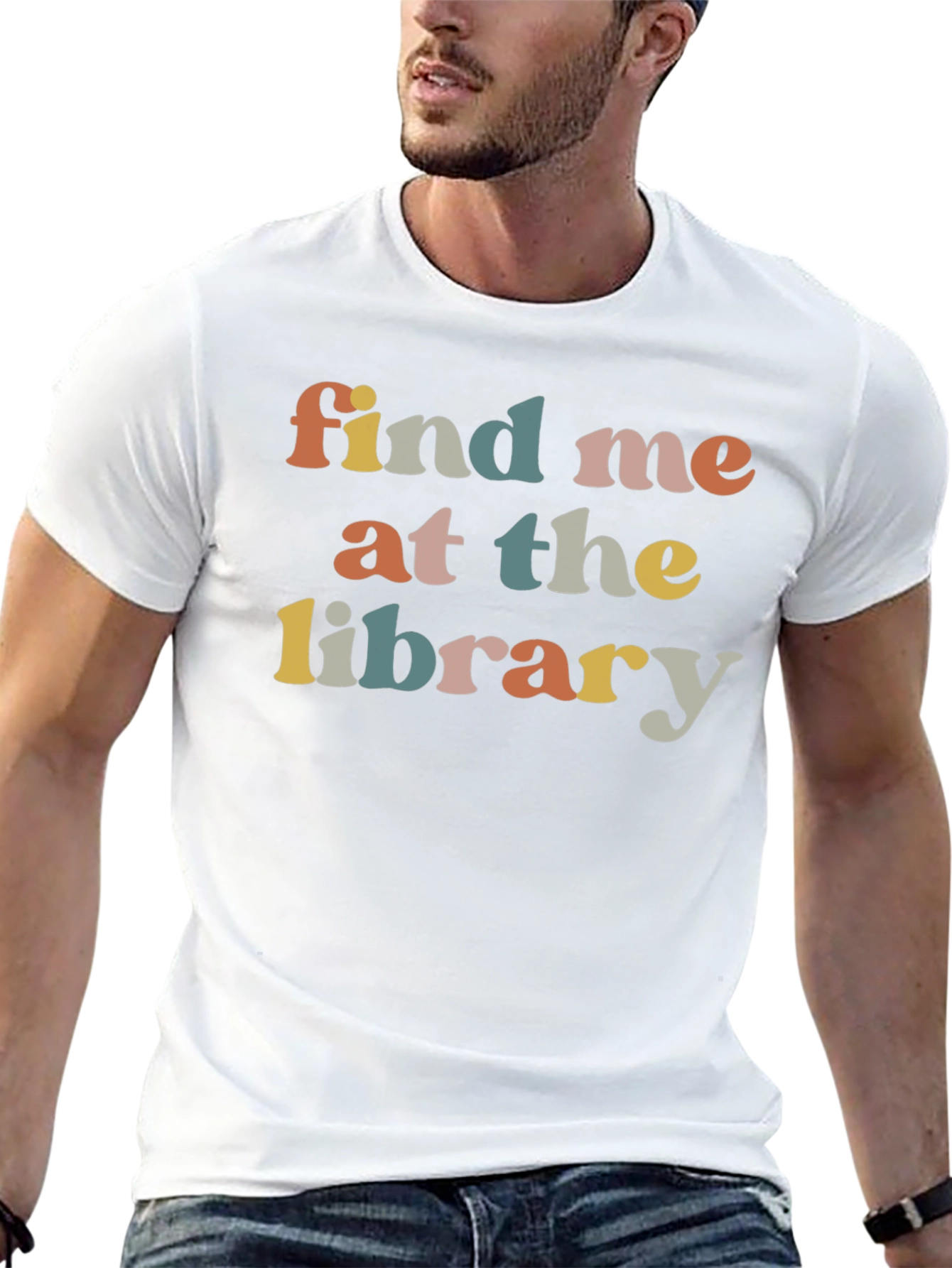 Find Me At The Library Retro T-Shirt