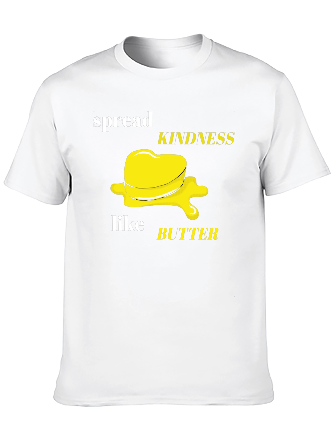 Spread Kindness Like Butter Graphic Tee - Black T-Shirt