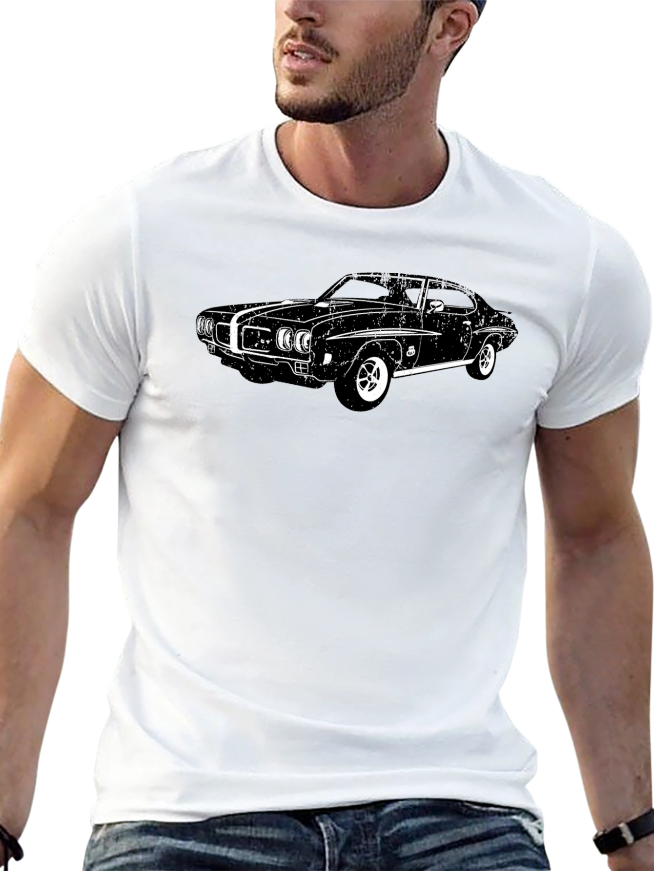 Classic Car Graphic Tee - Black