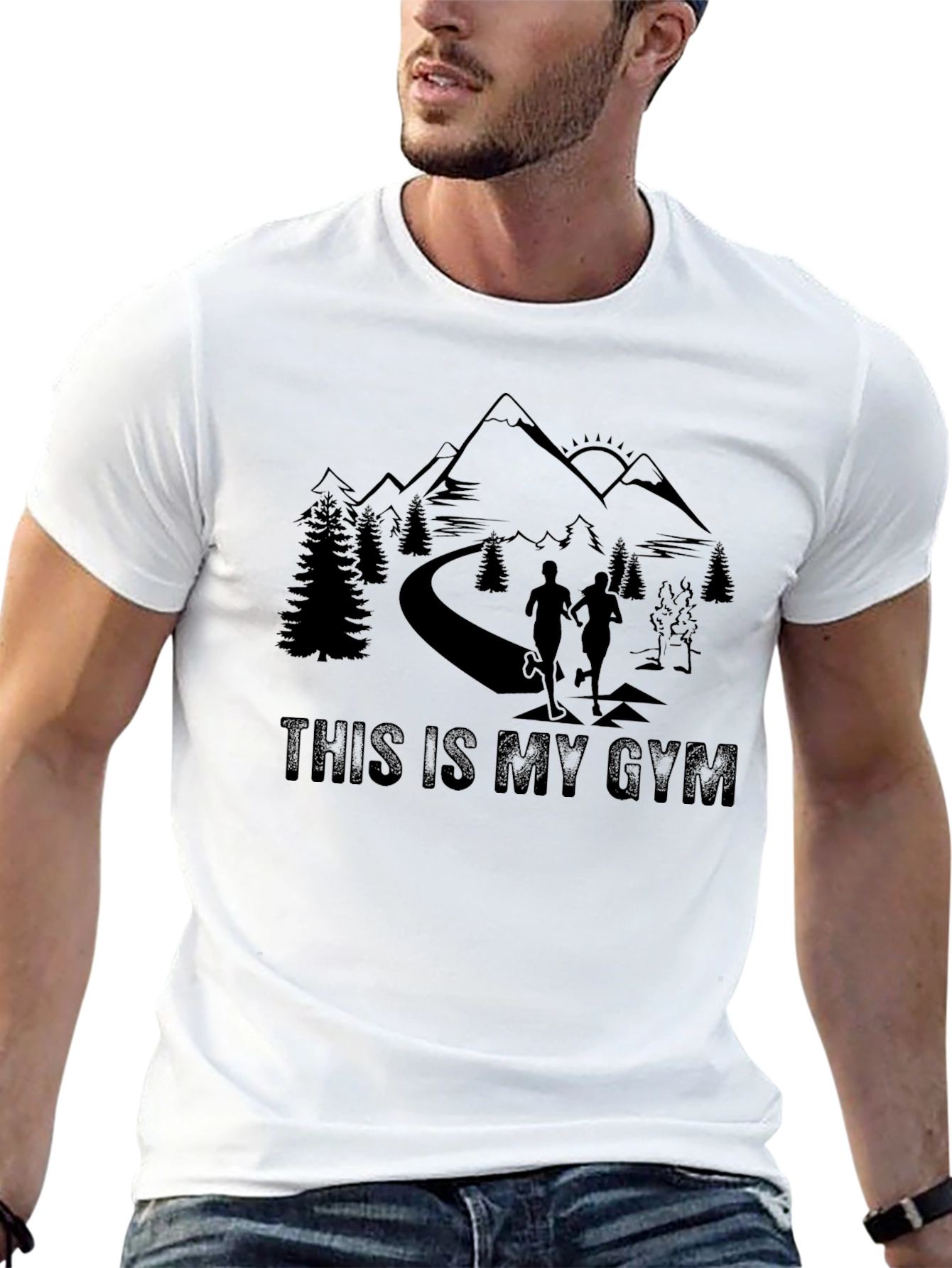 This is My Gym Mountain Trail Running T-Shirt
