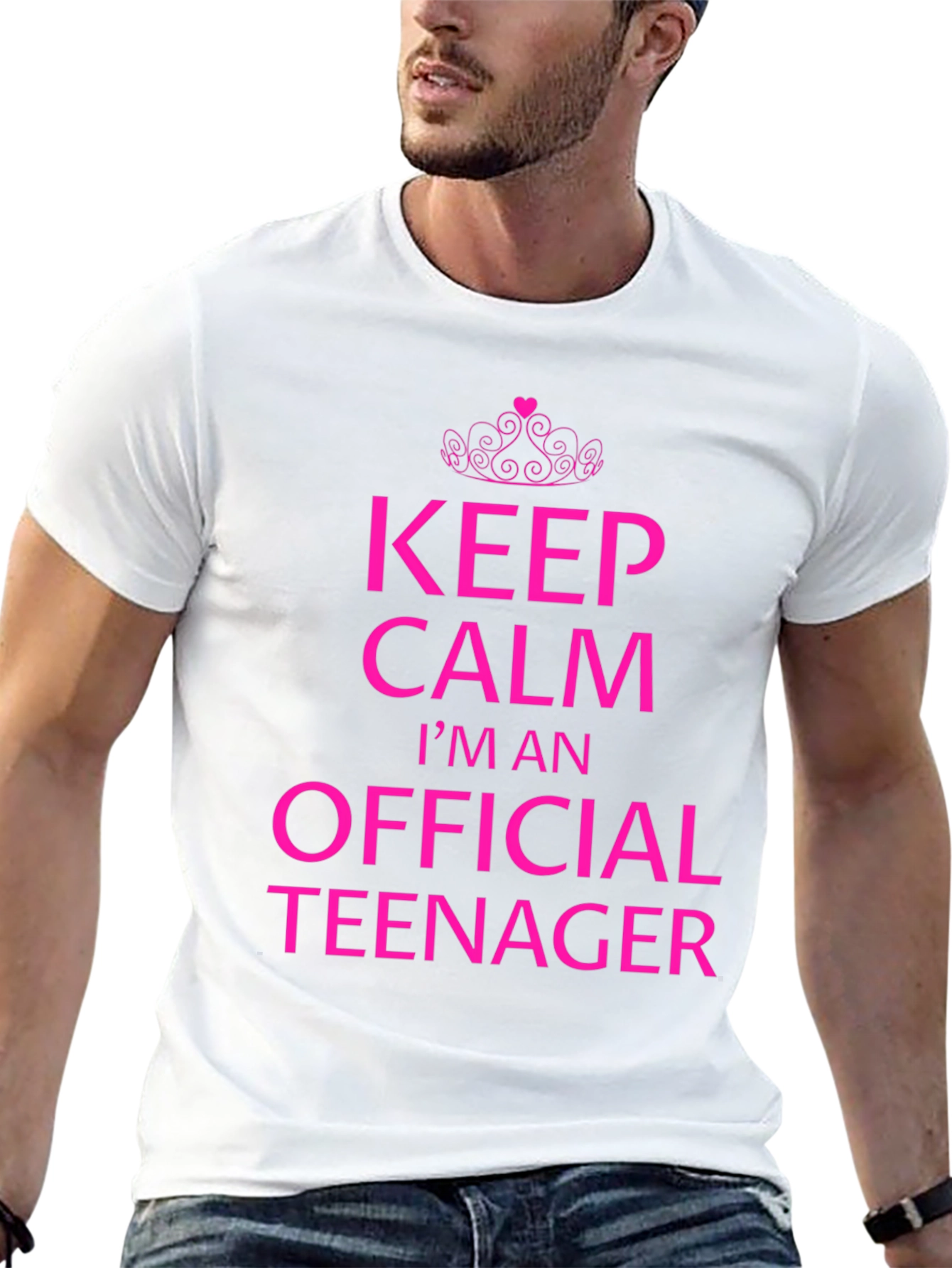Keep Calm Official Teenager Black T-Shirt