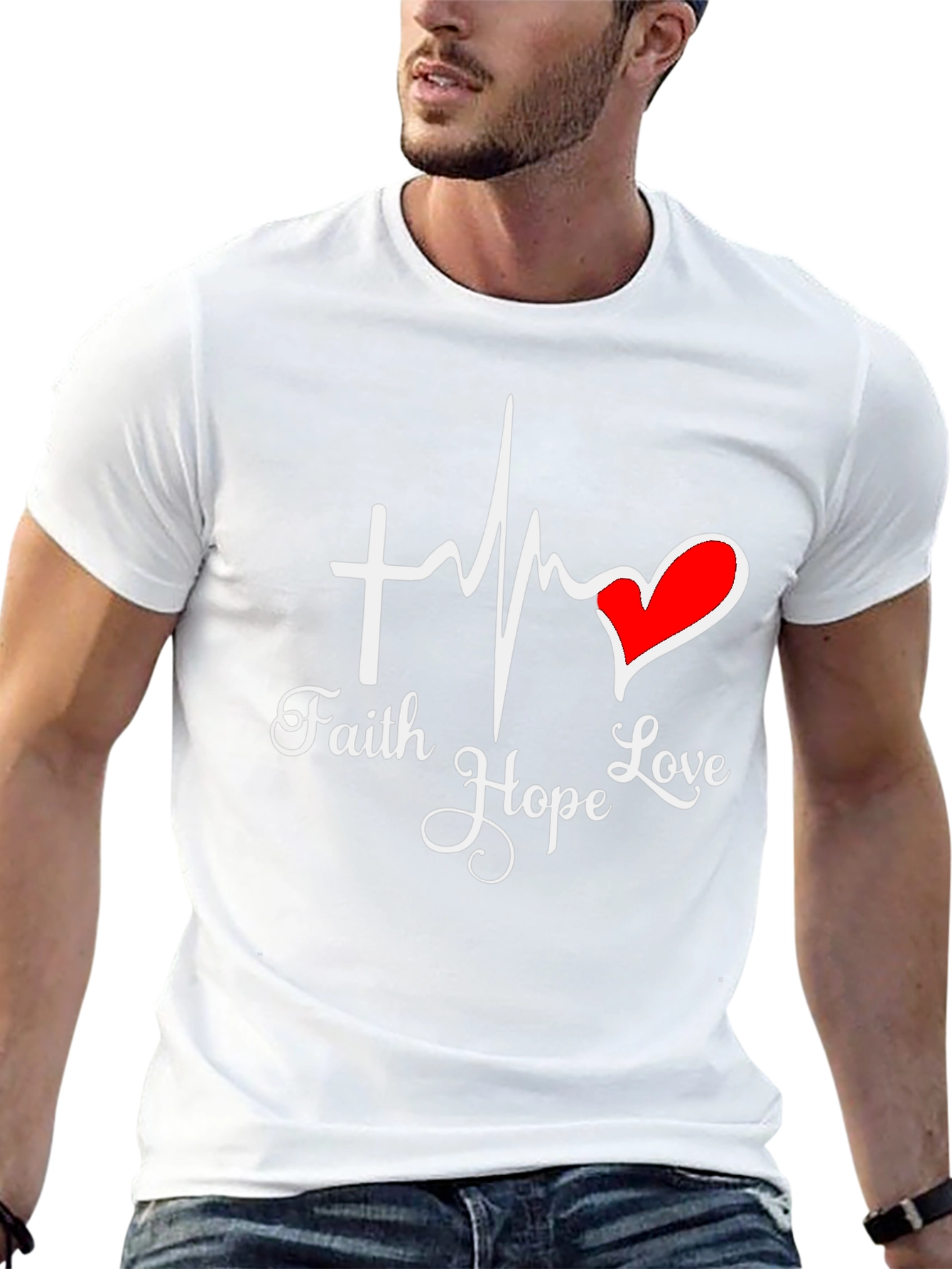 Faith Hope Love Graphic T-Shirt