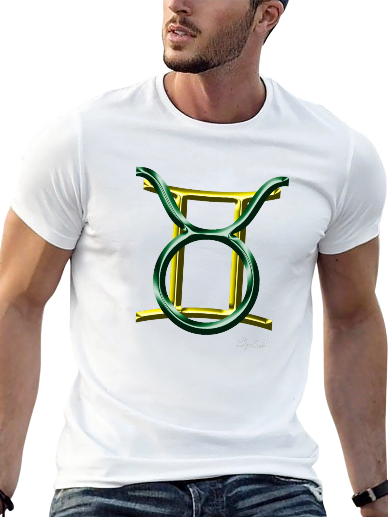 Taurus Zodiac Sign Black T-Shirt