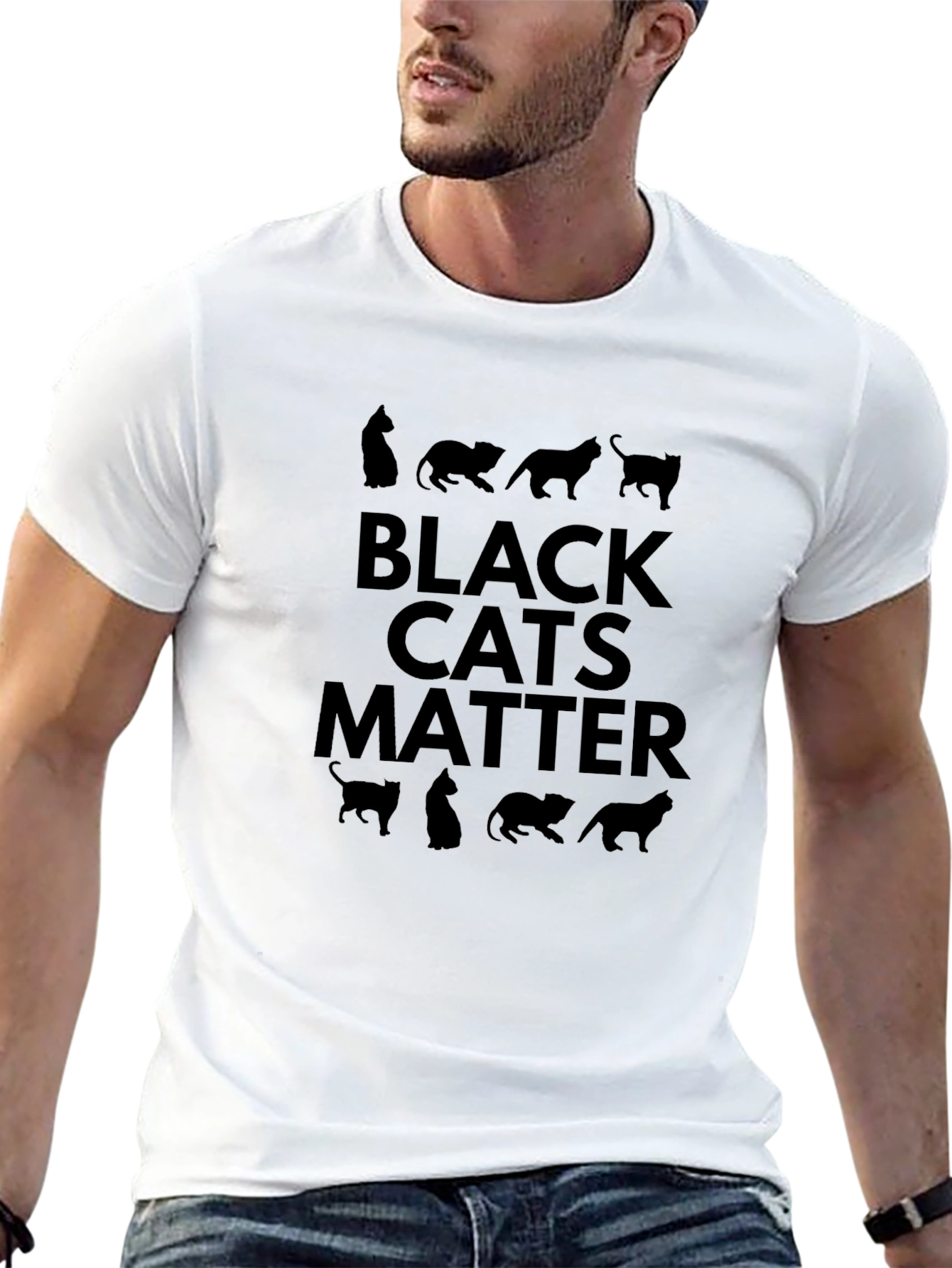 Black Cats Matter Graphic T-Shirt