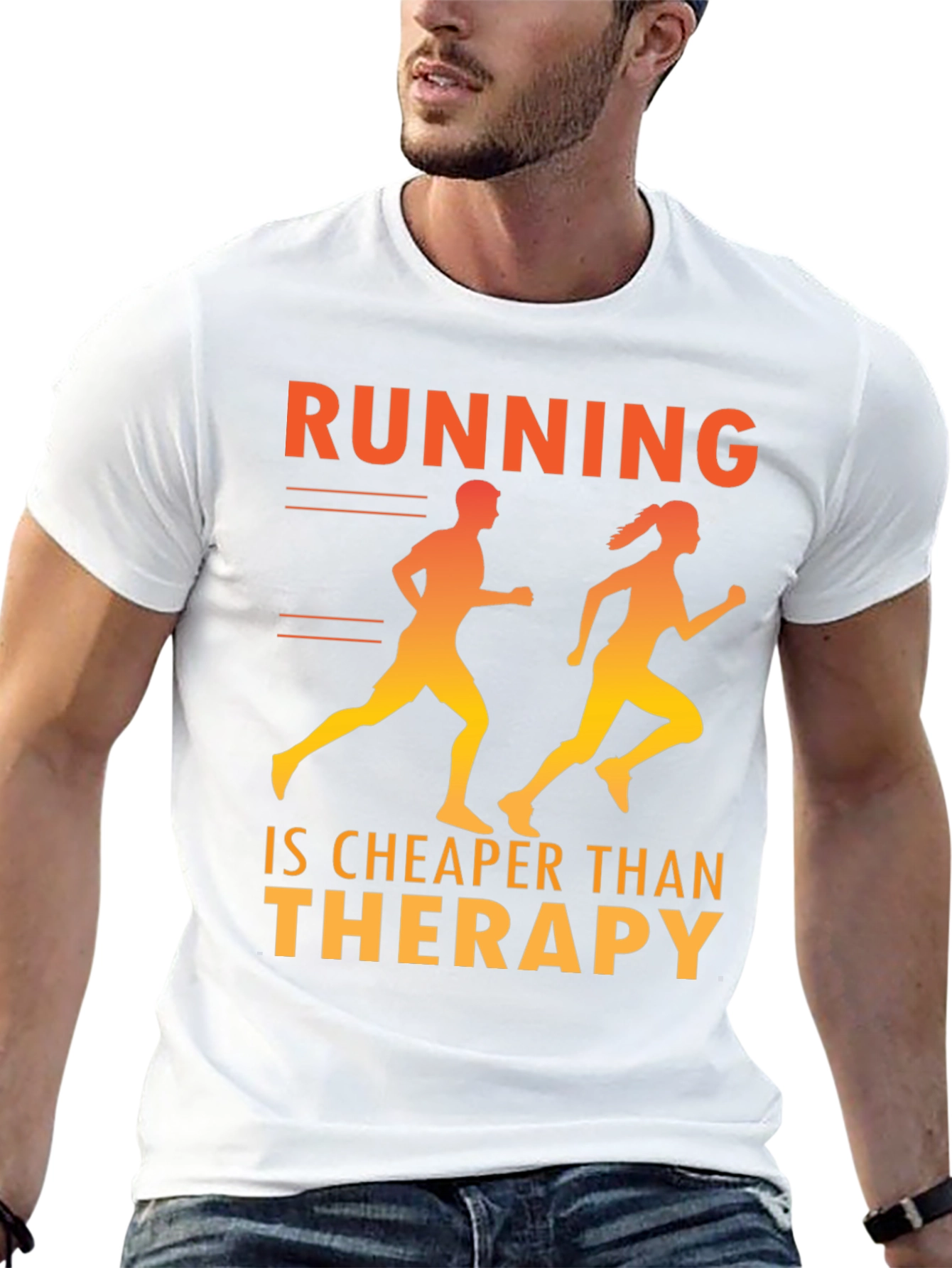Running is Cheaper Than Therapy T-Shirt