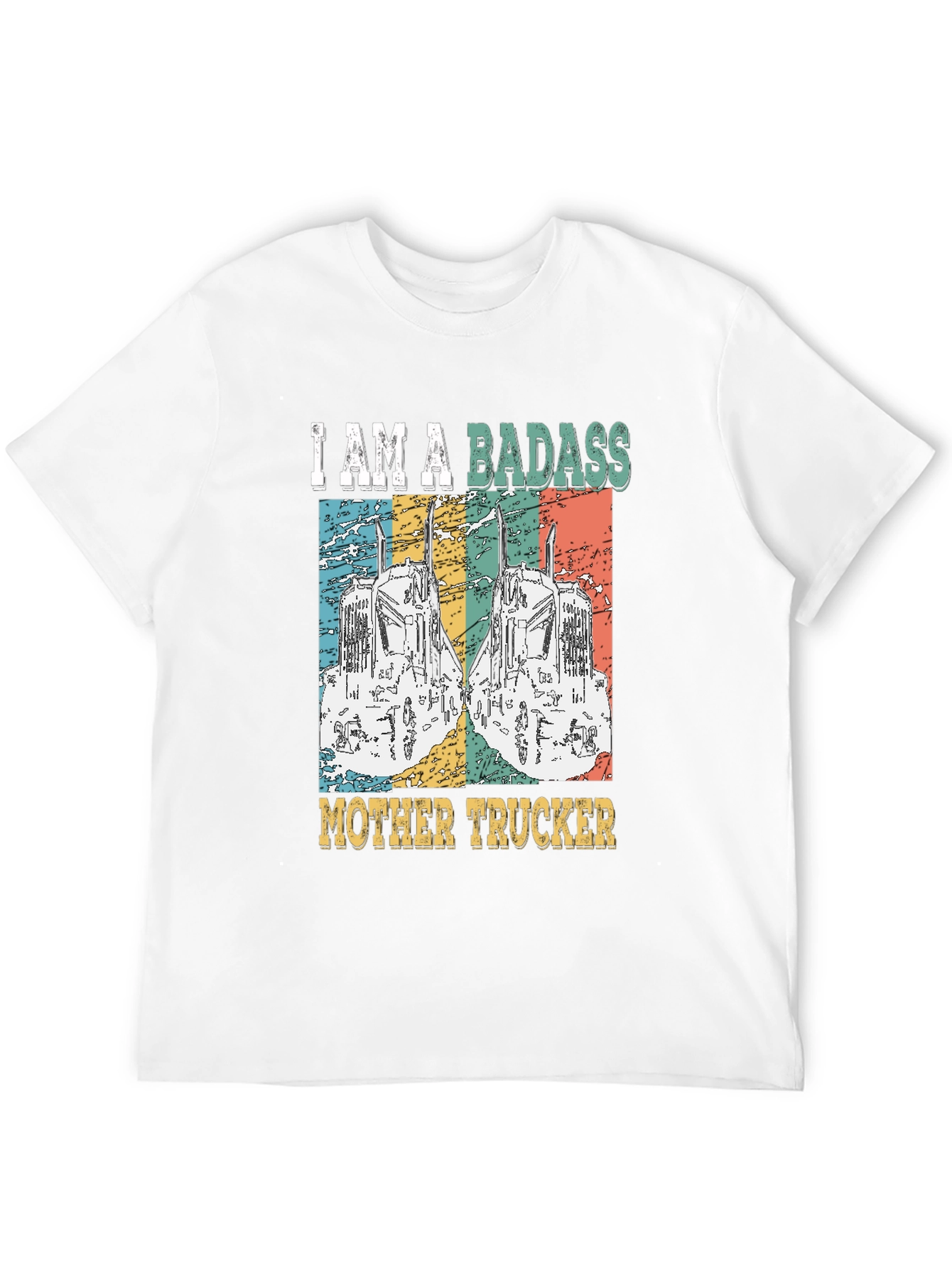 Badass Mother Trucker Graphic T-Shirt