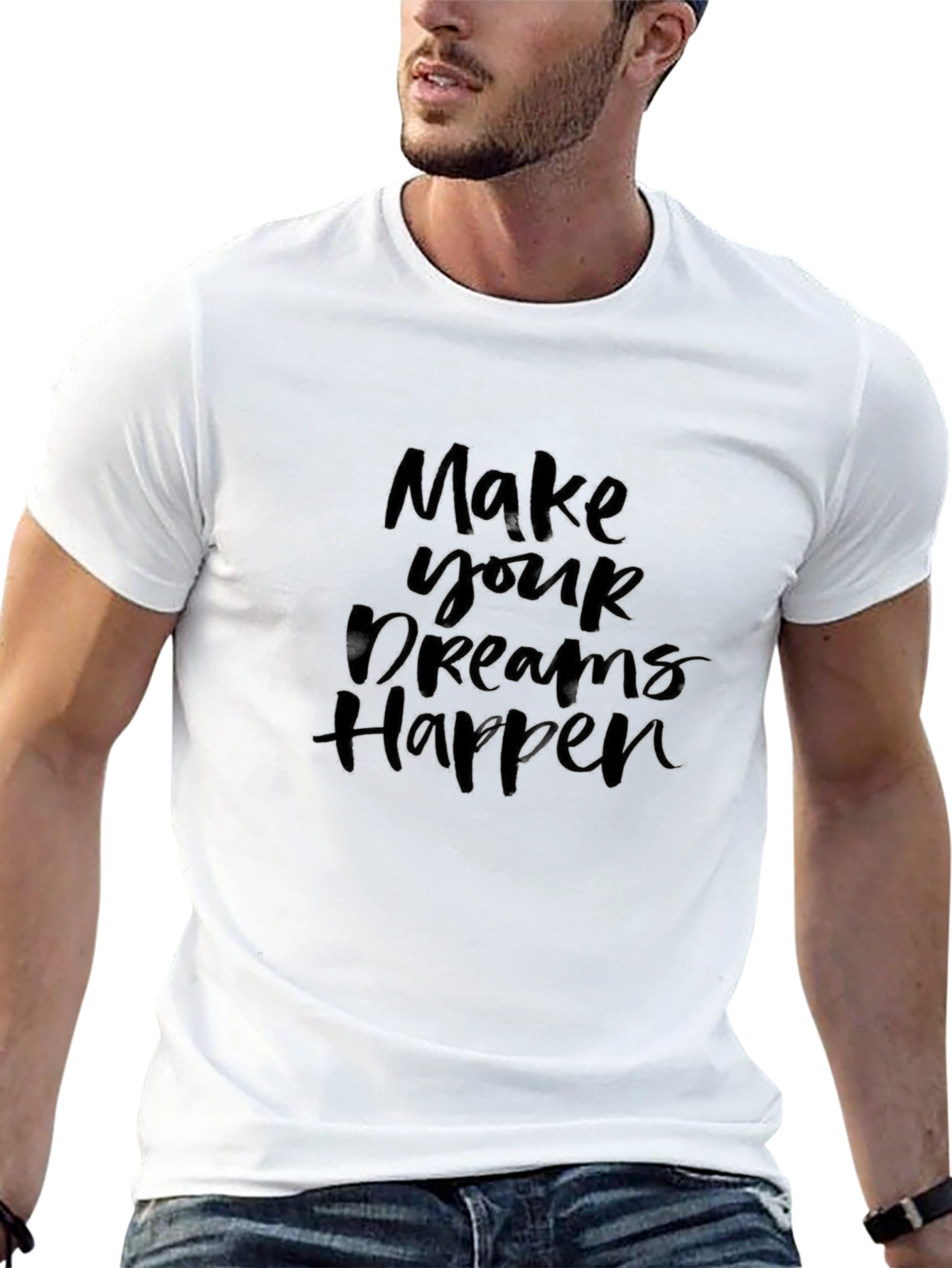 Make Your Dreams Happen Black T-Shirt