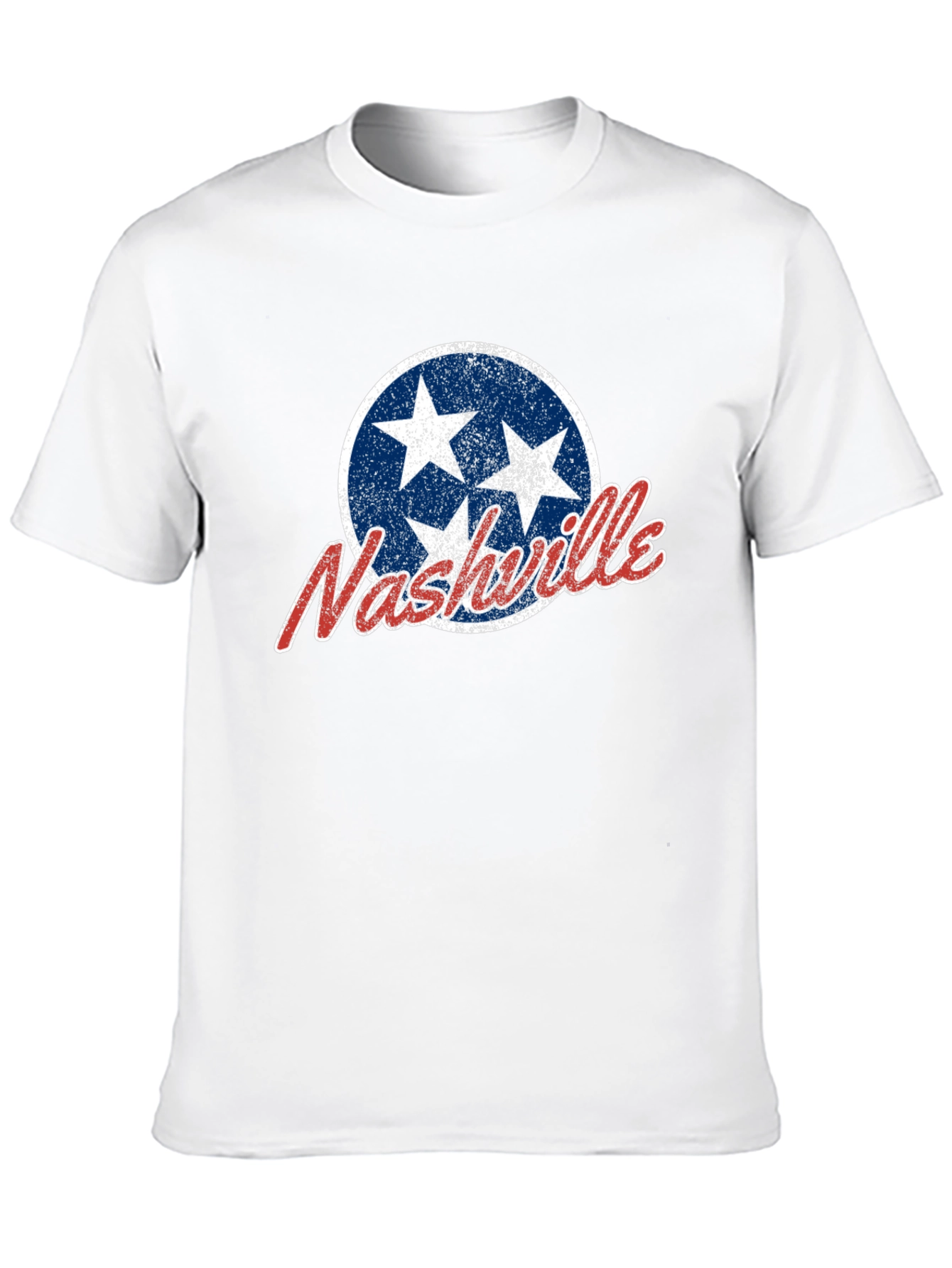 Nashville Tennessee T-Shirt - Distressed Star Design