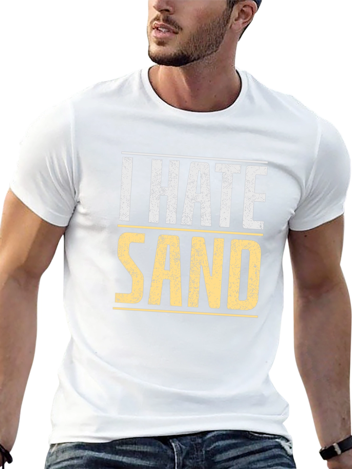 I Hate Sand T-Shirt - Soft Cotton Tee
