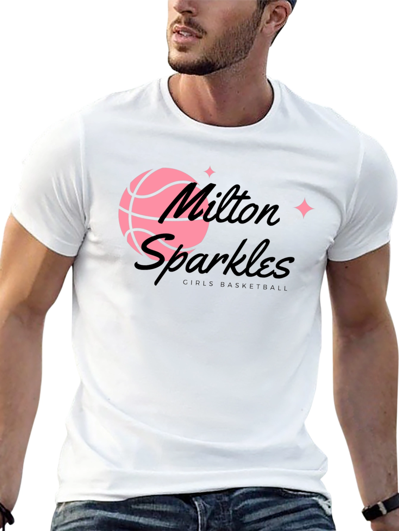 Milton Sparkles Basketball T-Shirt