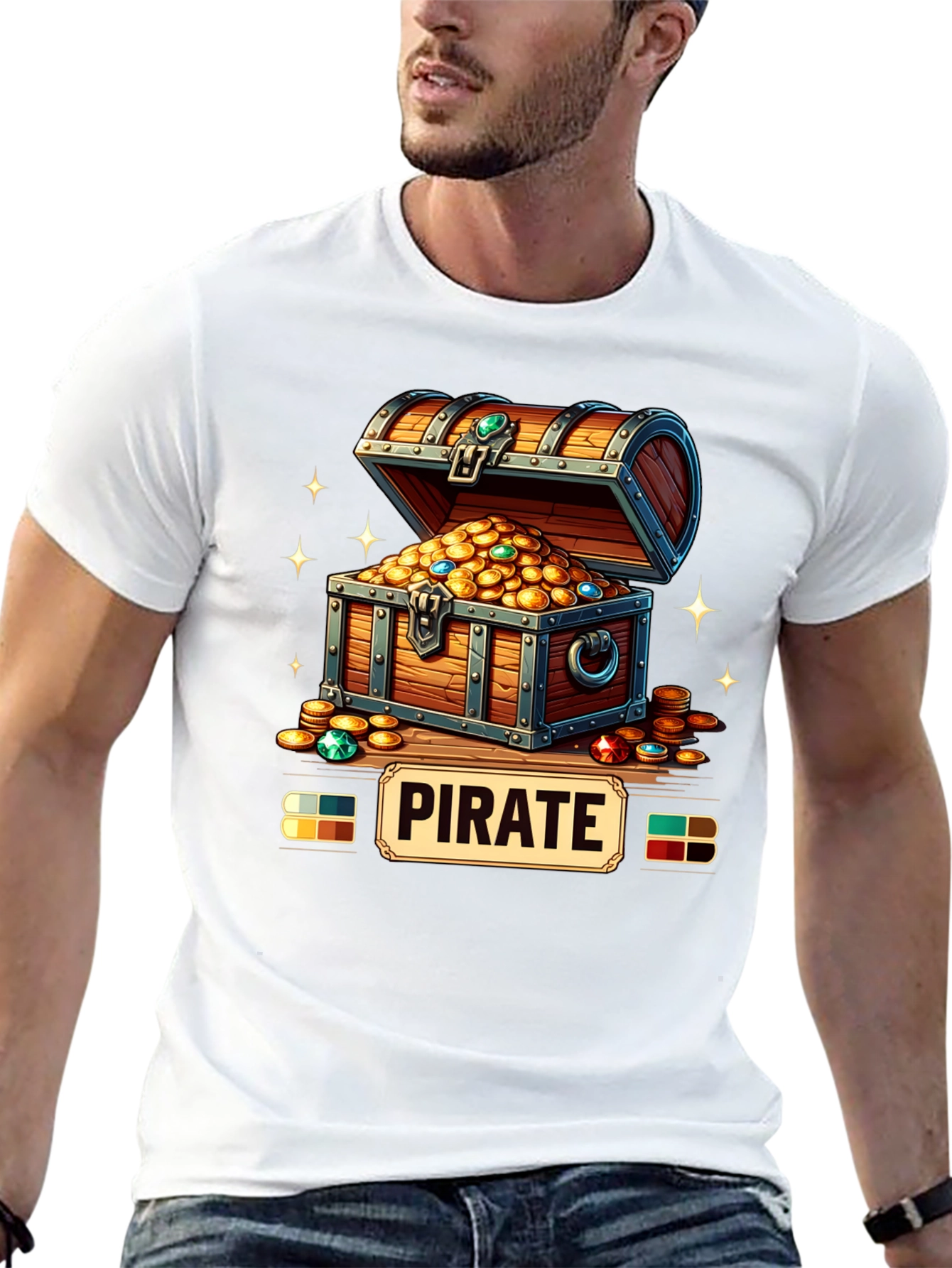 Pirate Treasure Chest Graphic Tee