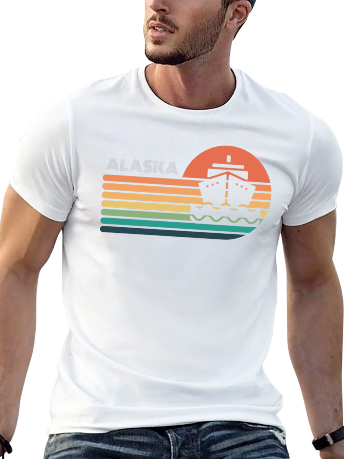 Alaska Cruise T-Shirt - Sunset Design