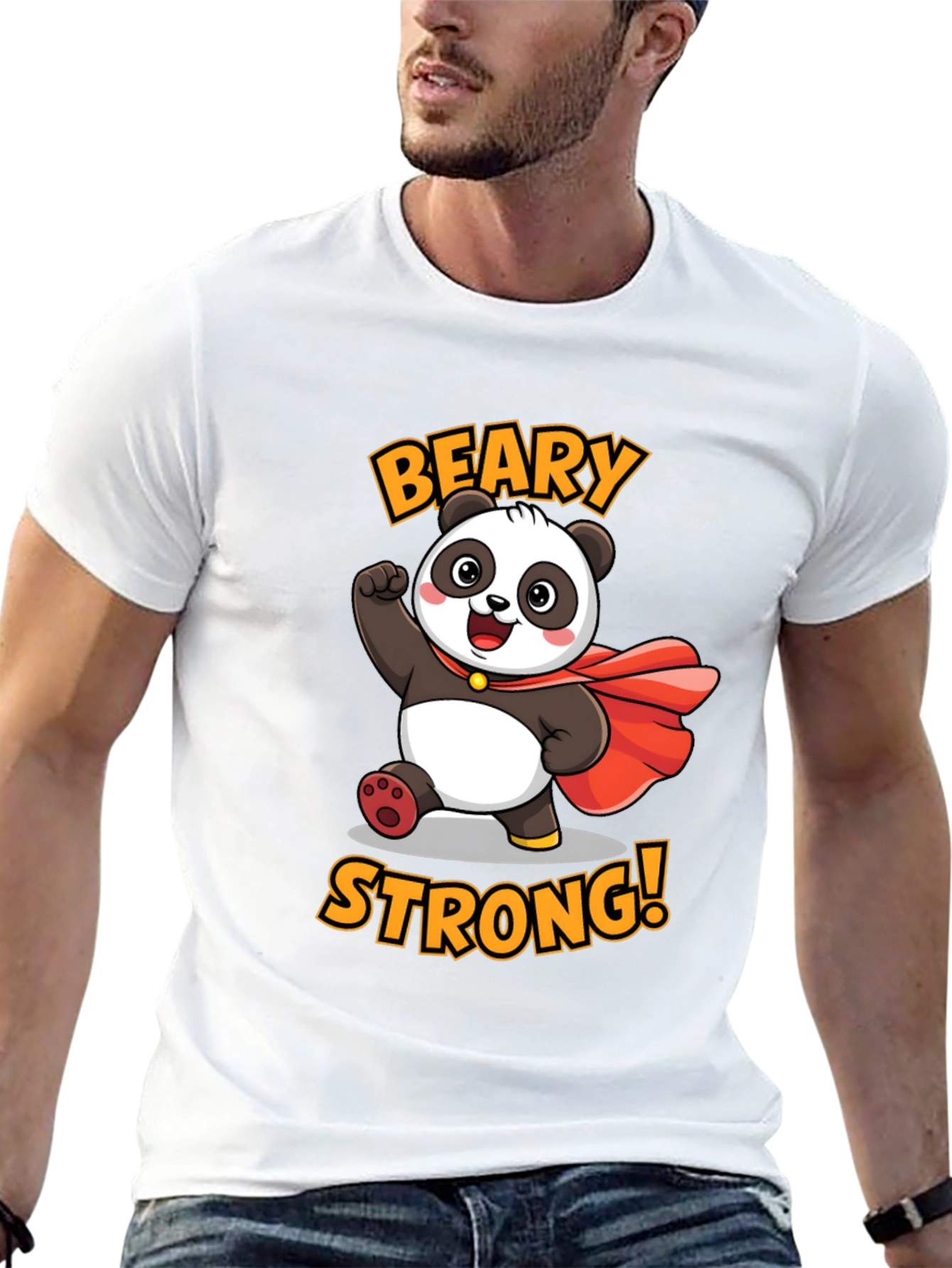 Beary Strong Panda Graphic Tee