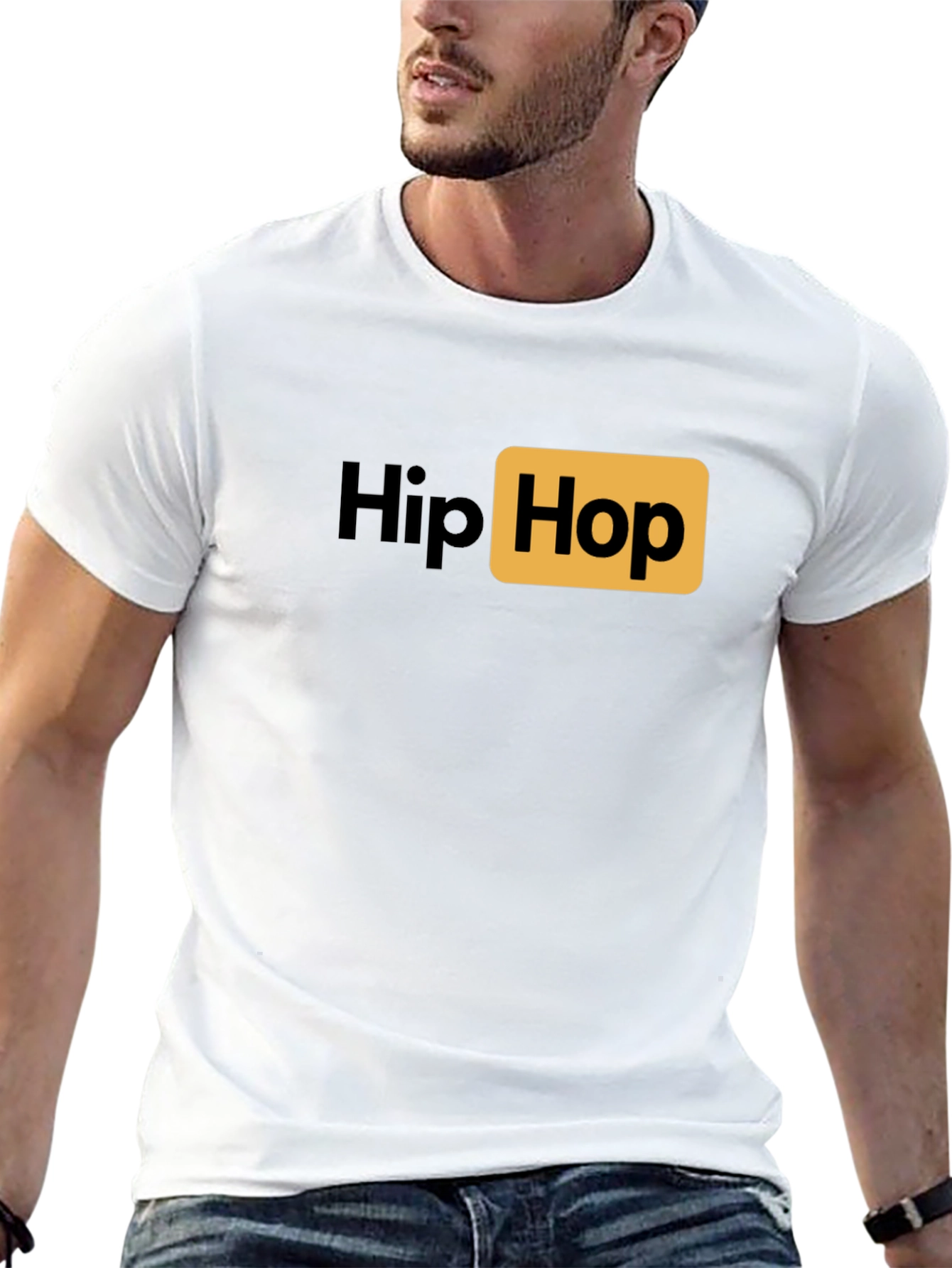Hip Hop Logo T-Shirt - Casual Style