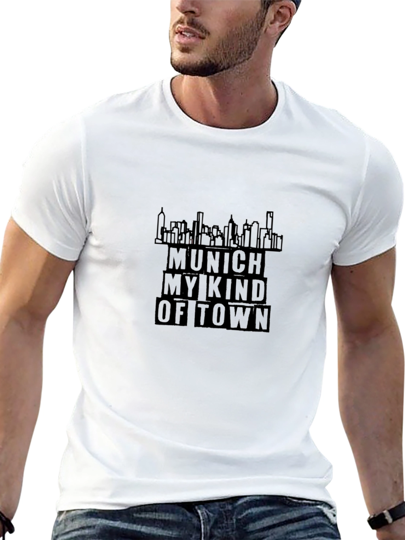 Munich My Kind of Town Black Graphic Tee