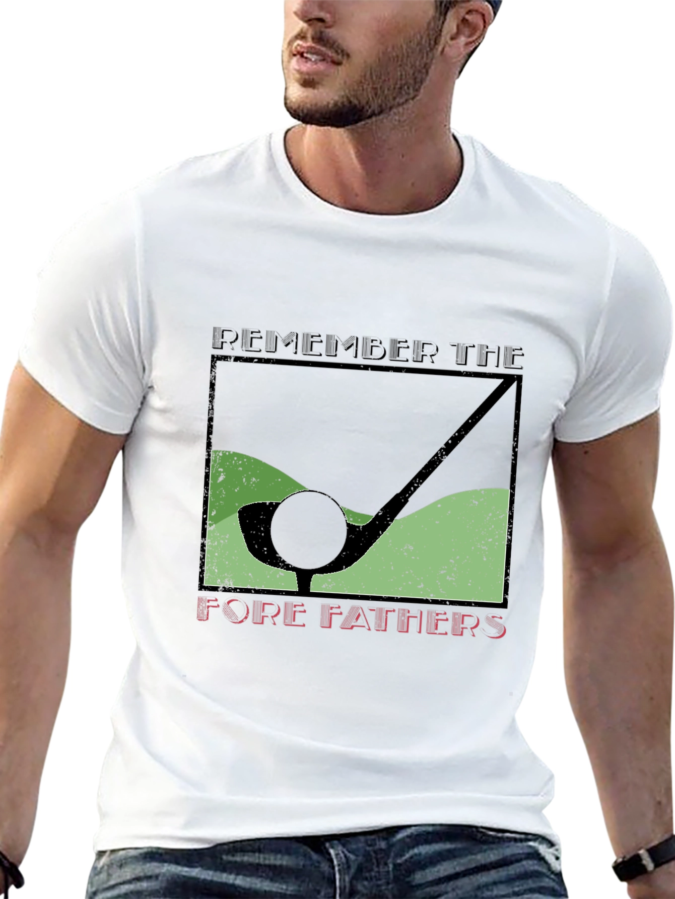 Golf Fore Fathers T-Shirt Golfer Gift