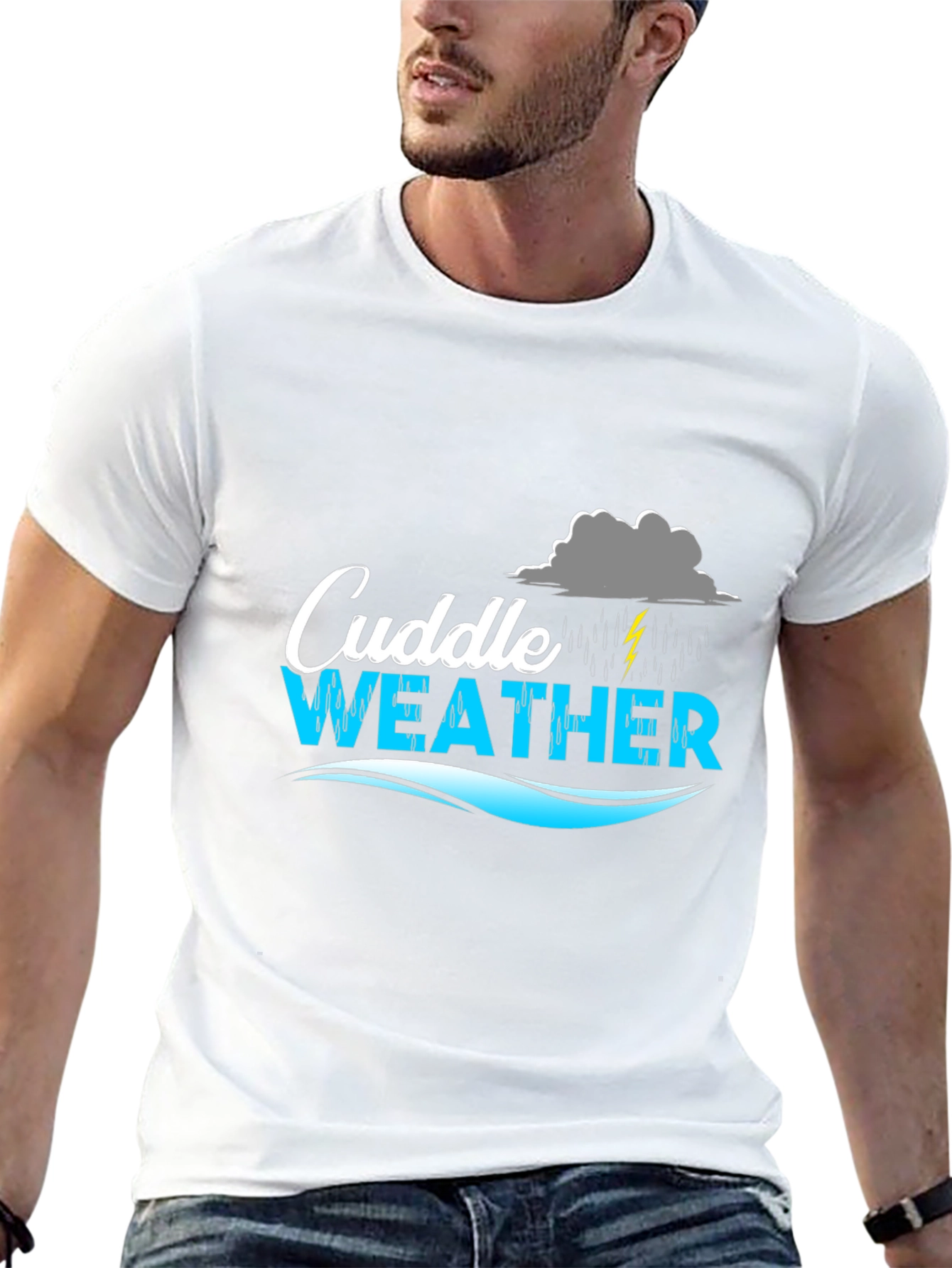 Cuddle Weather Black Graphic T-Shirt