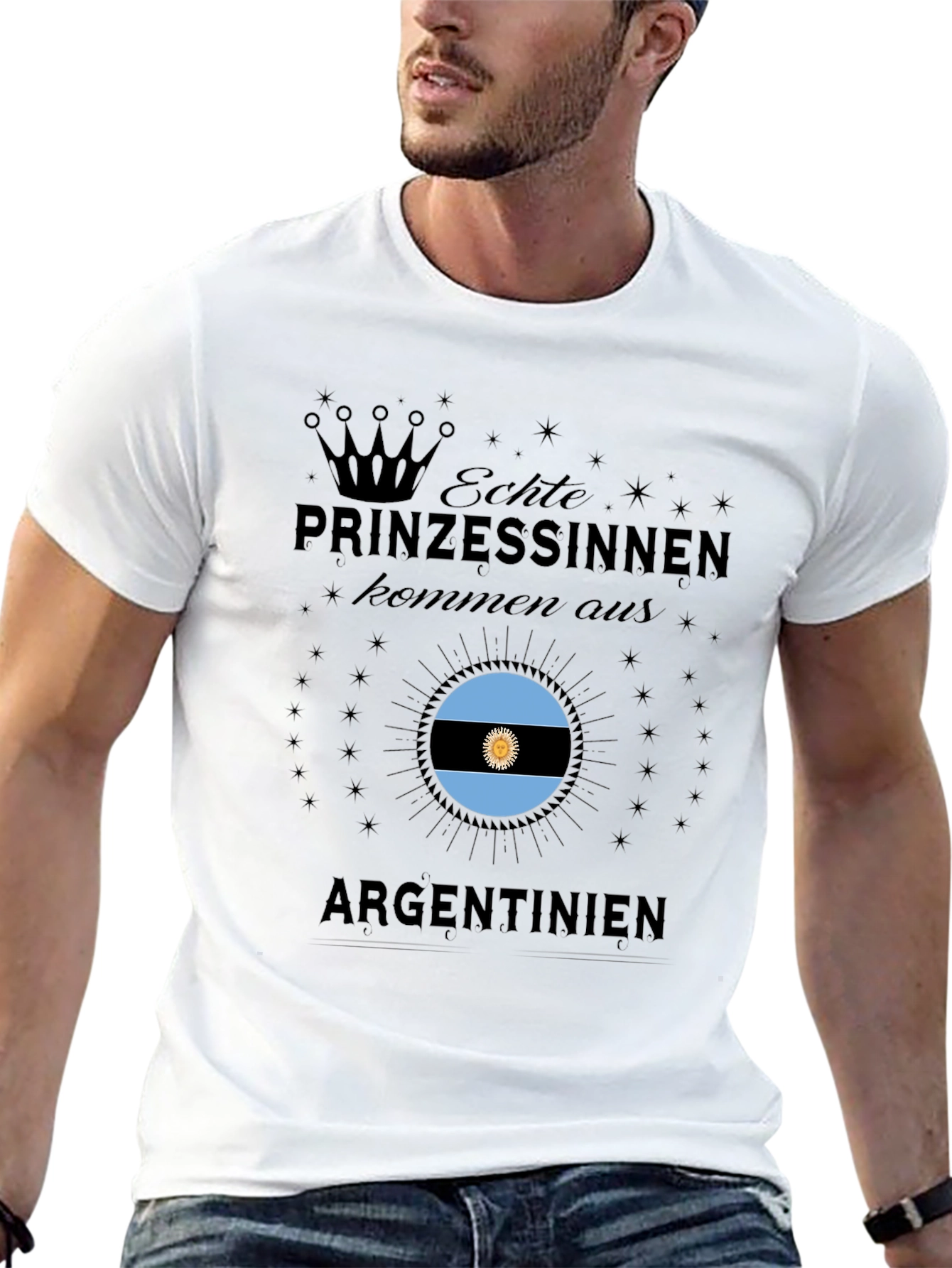 Argentina Princesses Black T-Shirt