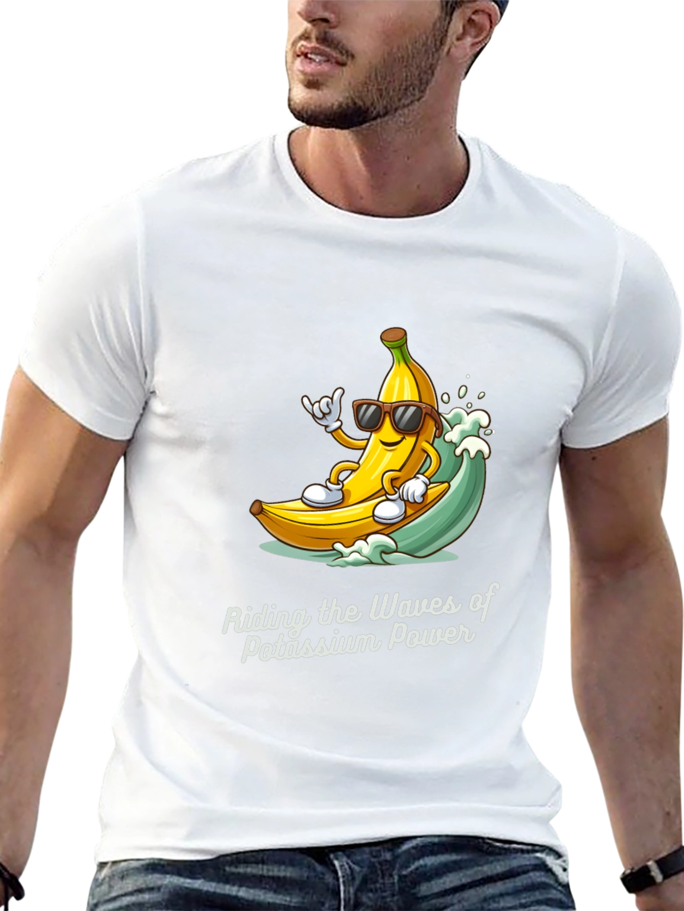 Banana Surfing T-Shirt - Potassium Power Tee