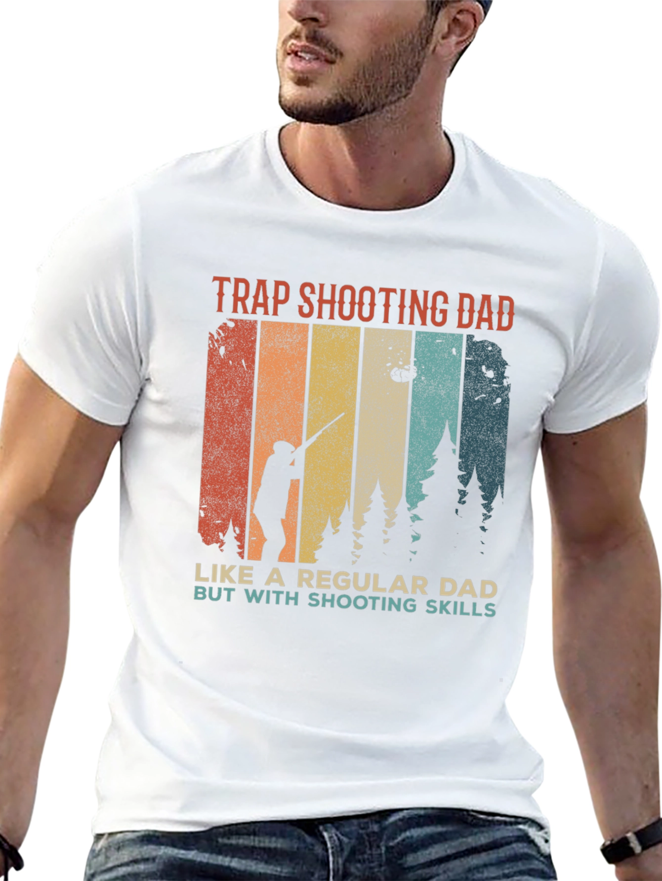 Trap Shooting Dad T-Shirt - Shooting Skills Tee