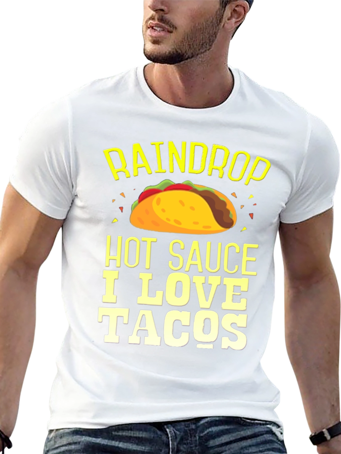 Raindrop Hot Sauce I Love Tacos T-Shirt