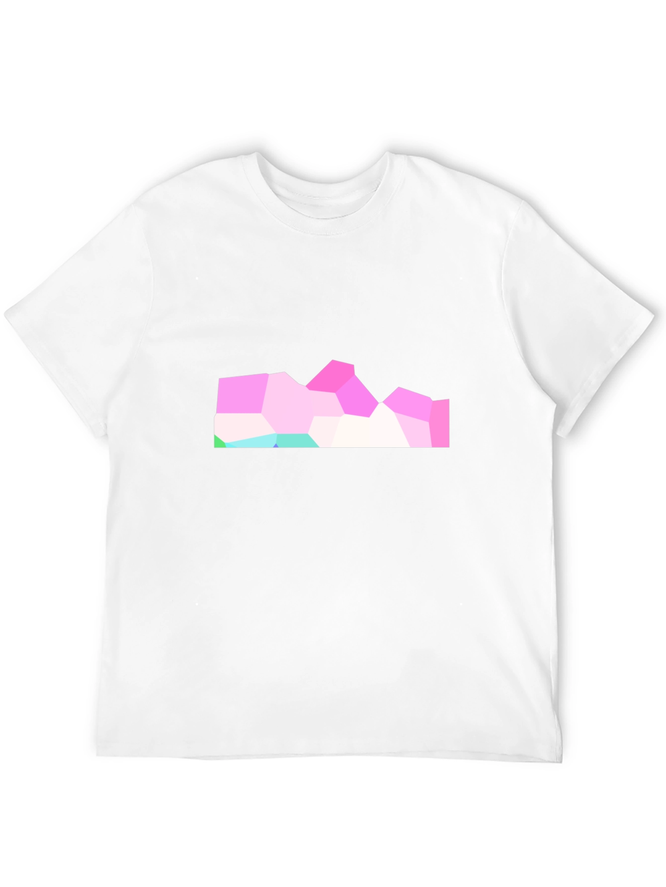 Geometric Mountain Graphic Black Tee