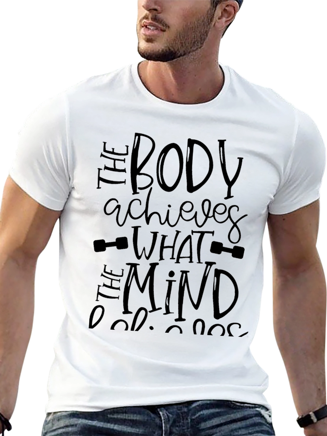Motivational Black Gym T-Shirt
