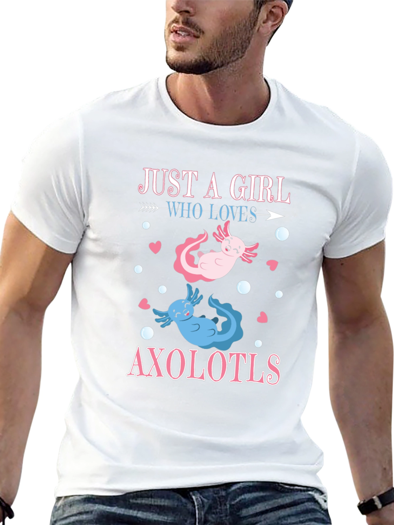 Just A Girl Who Loves Axolotls T-Shirt
