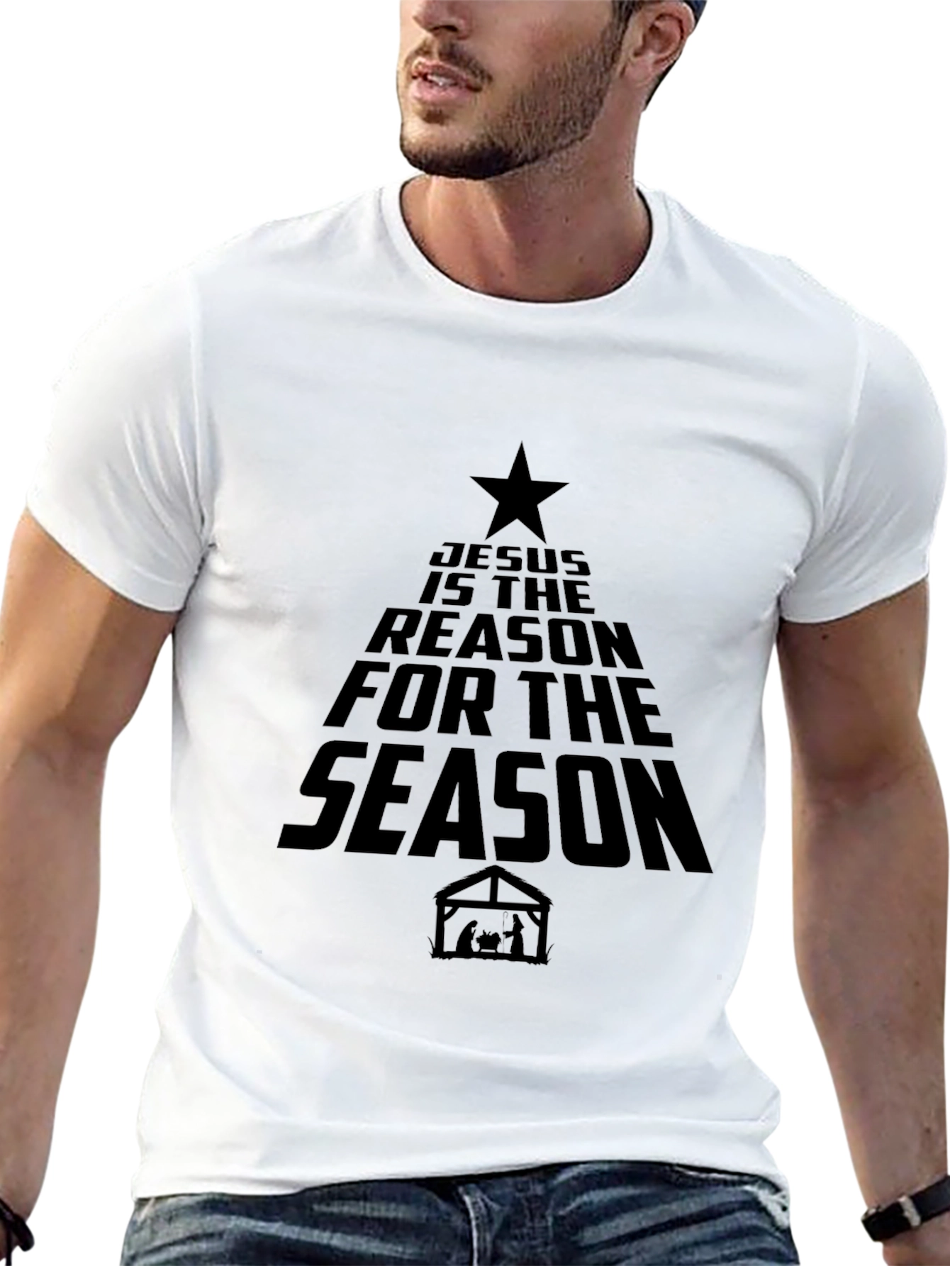 Jesus is the Reason Black Graphic Tee