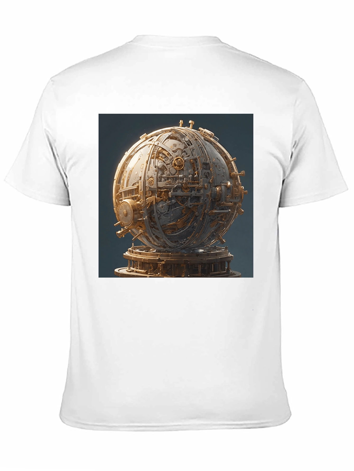 Steampunk Orb Graphic Black T-Shirt