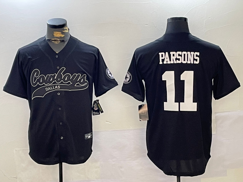 Men's Dallas Cowboys Micah Parsons #11 Black Alternate Player Jerseys