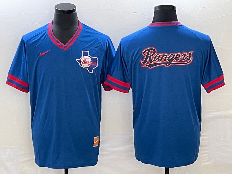 Men's Texas Rangers Blue Replica Player Jerseys