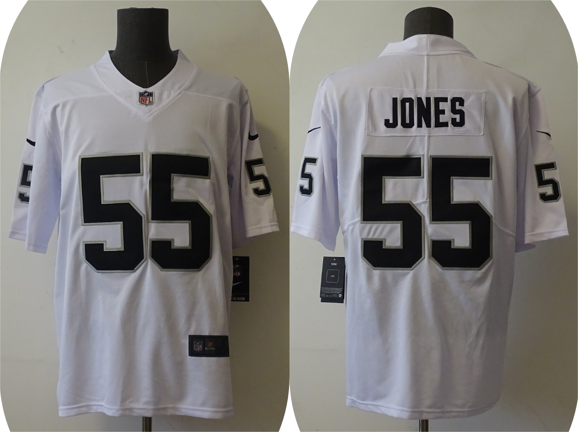 Men's Las Vegas Raiders Chandler Jones #55 White Game Jerseys
