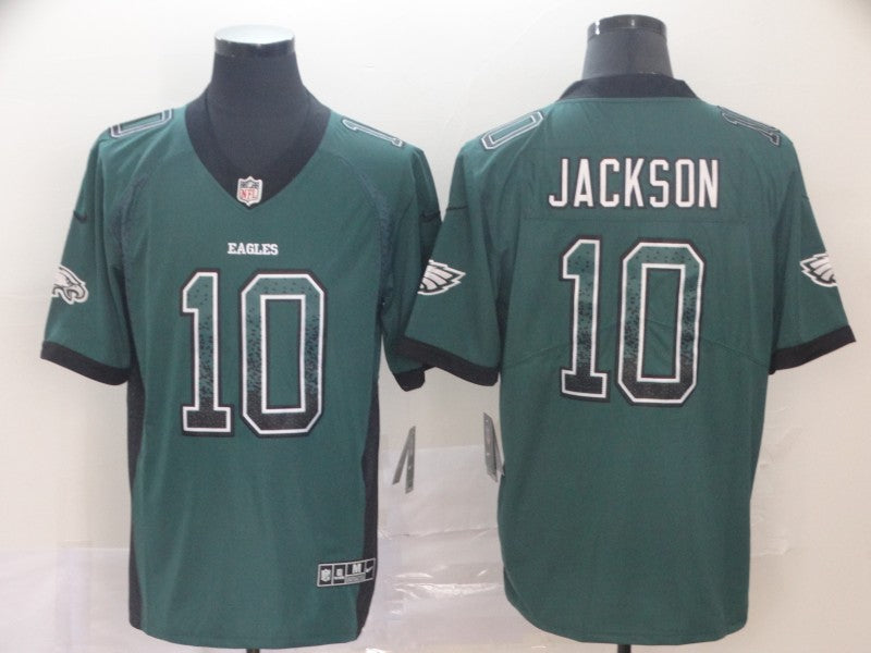 Men's Philadelphia Eagles Desean Jackson #10 Midnight Green Game Player Jerseys