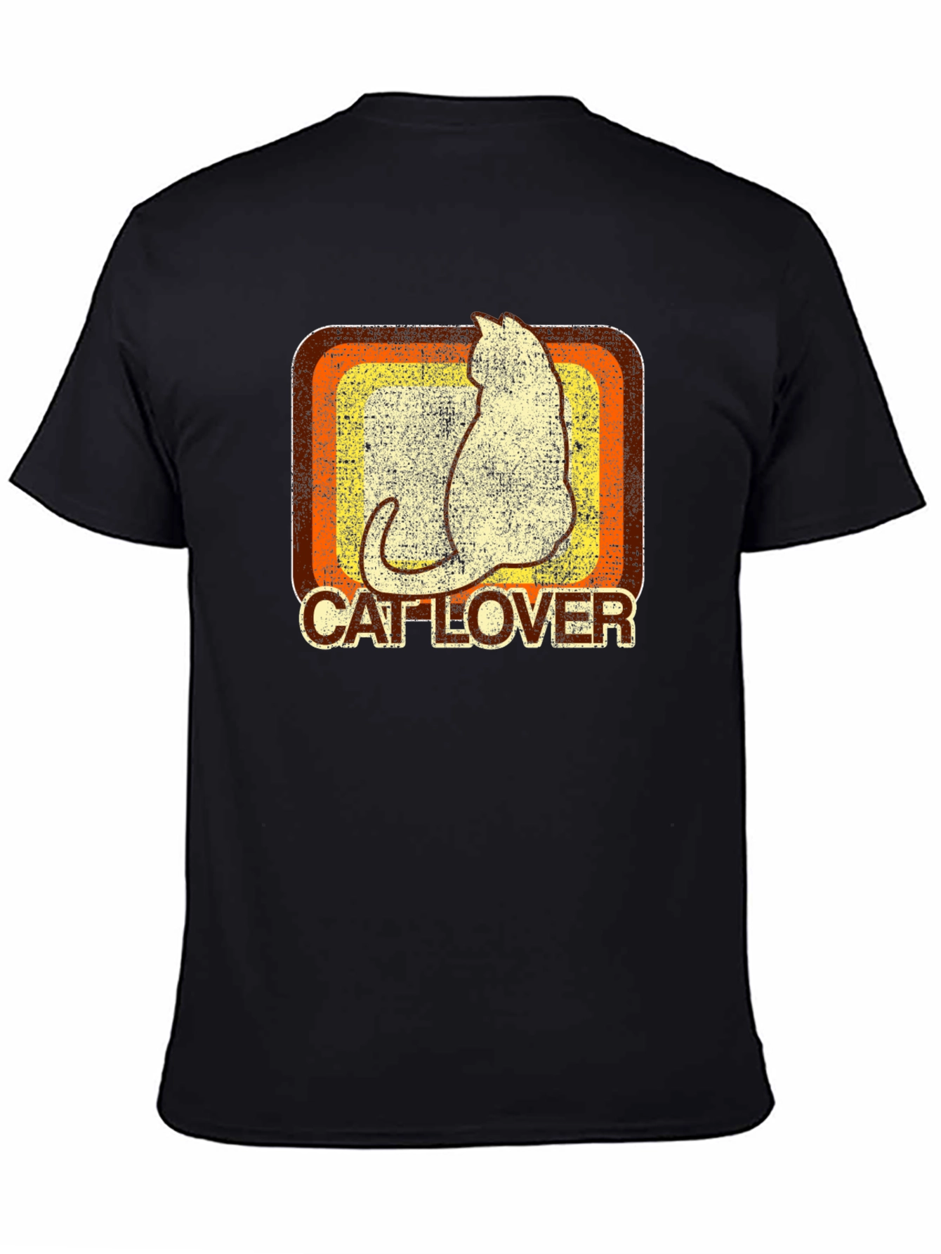 Retro Cat Lover Graphic T-Shirt