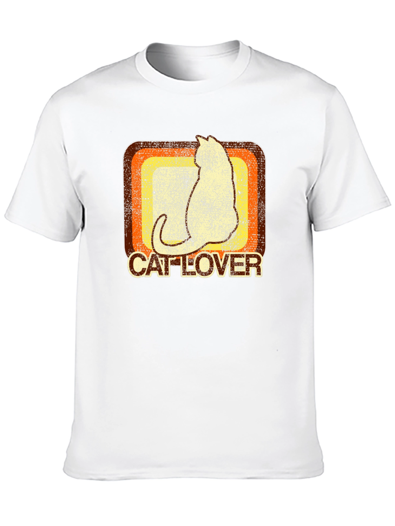 Retro Cat Lover Graphic T-Shirt