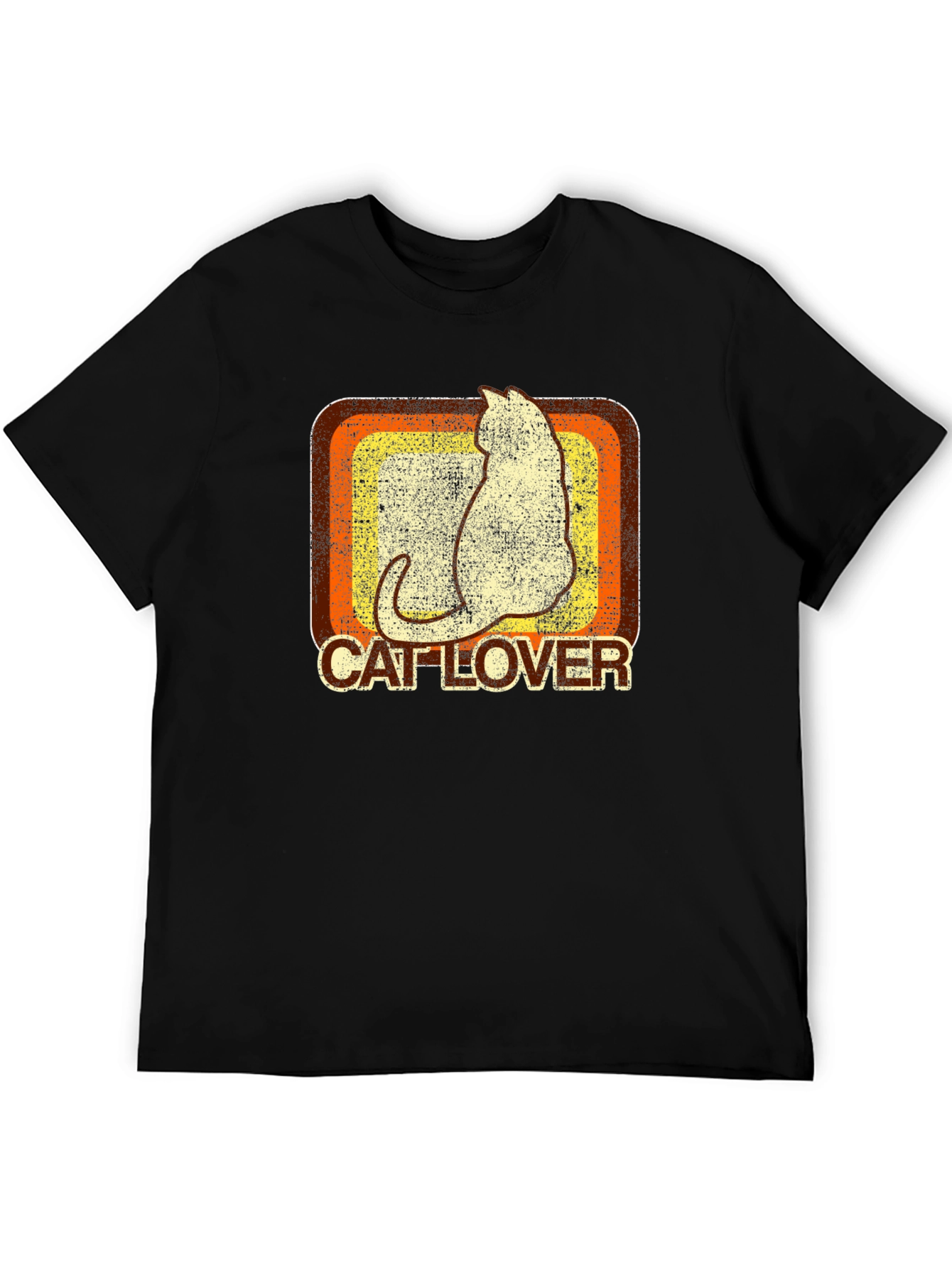 Retro Cat Lover Graphic T-Shirt