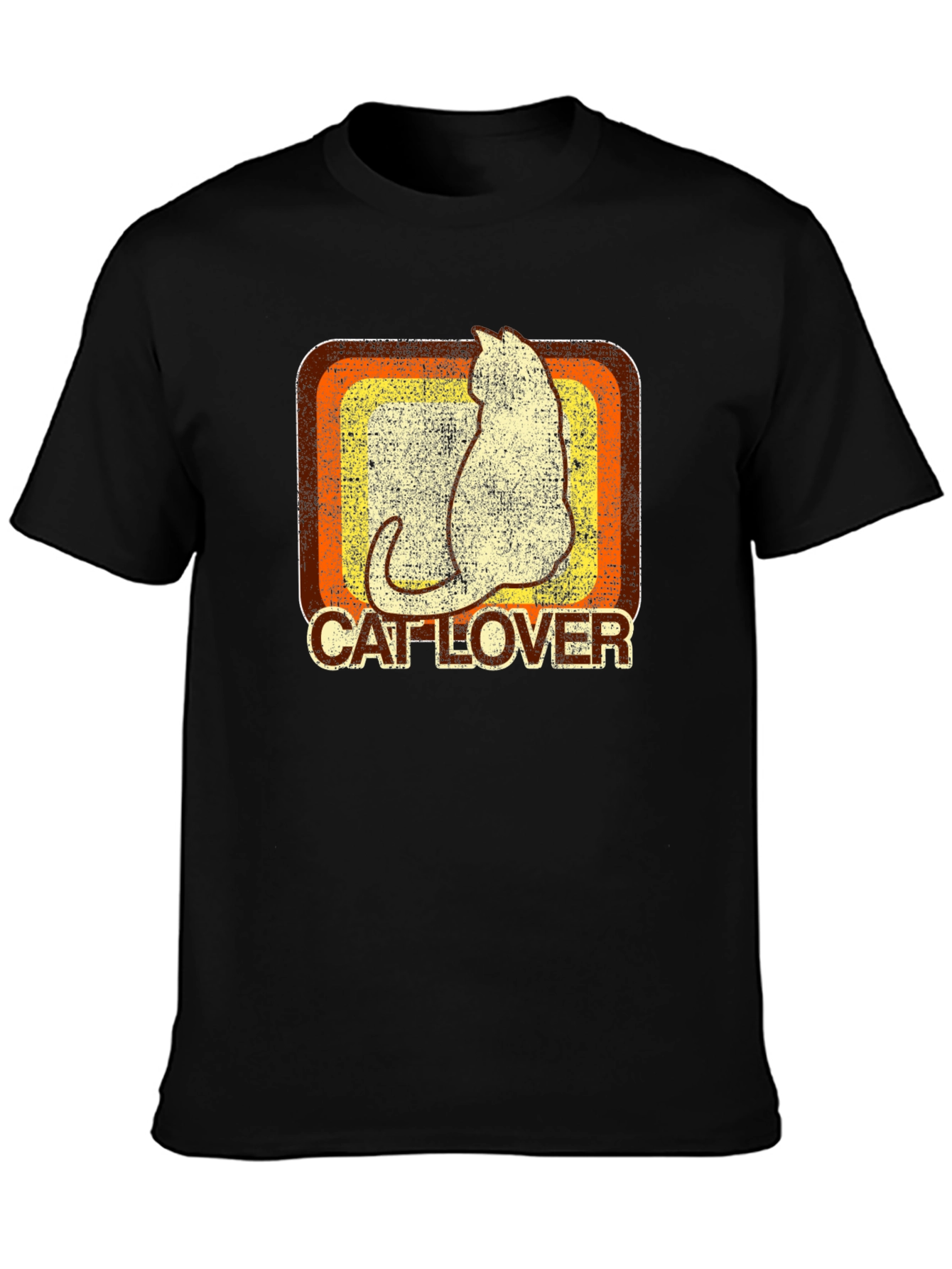 Retro Cat Lover Graphic T-Shirt