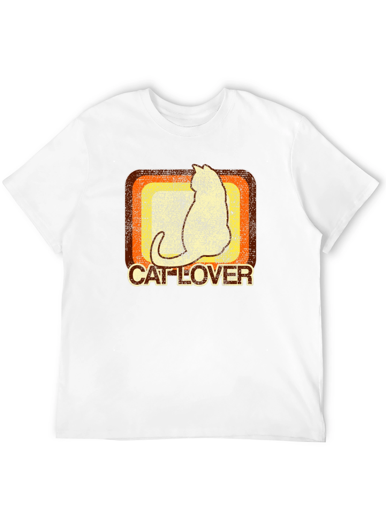 Retro Cat Lover Graphic T-Shirt