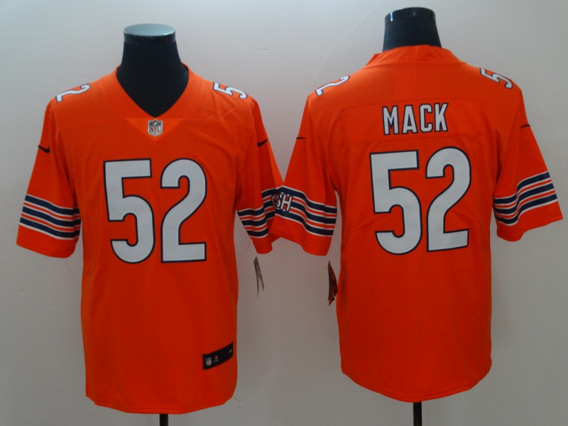 Men's Chicago Bears Khalil Mack #52 Orange Game Jerseys