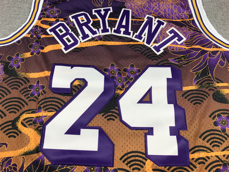 Men's Los Angeles Lakers Kobe Bryant #24 Year of Rabbit Edition Hardwood Classics Swingman Jerseys