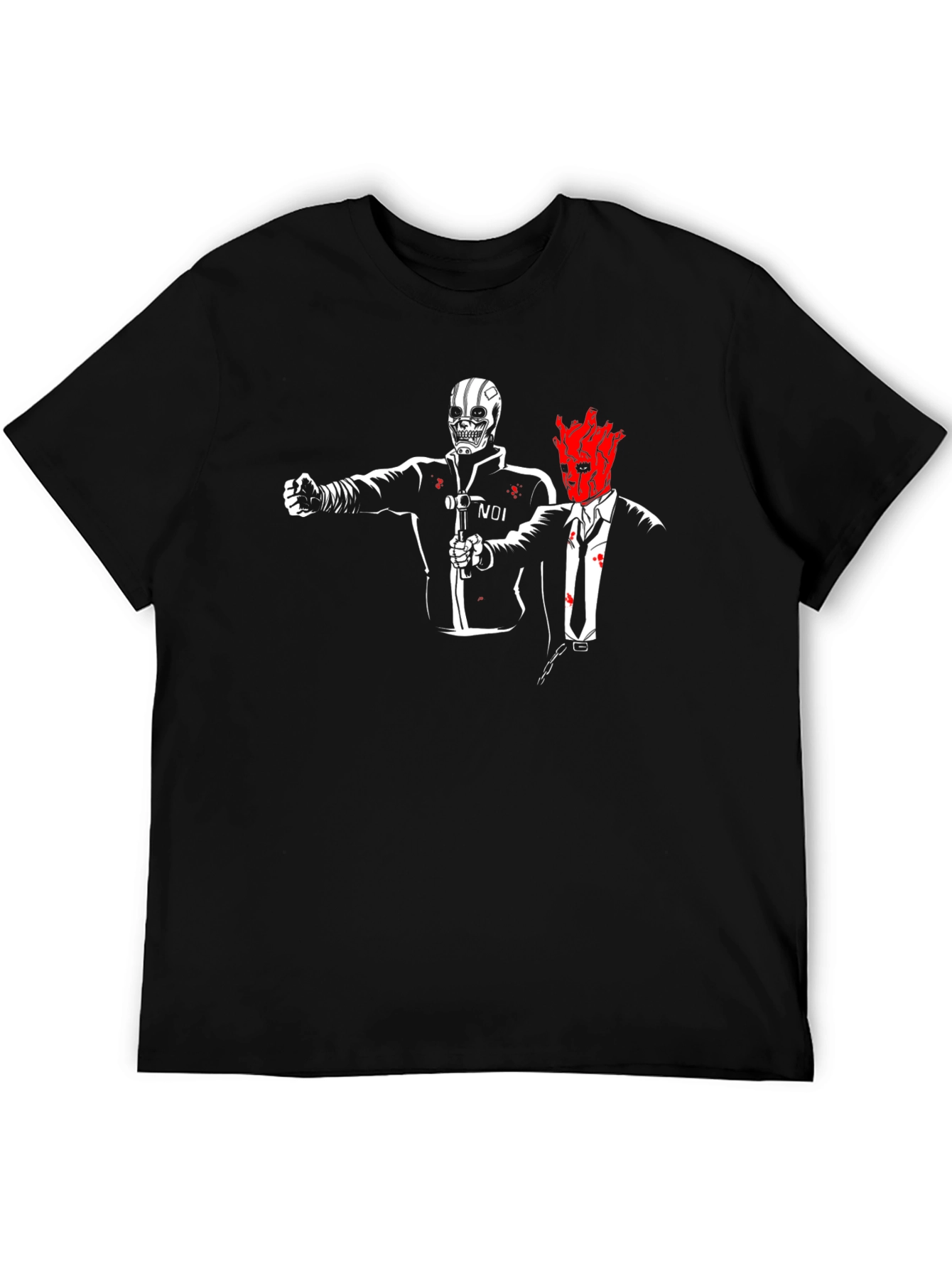 Noir Duo Graphic Tee - Black