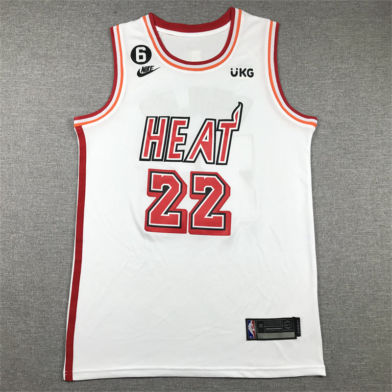 Men's Miami Heat Jimmy Butler #22 White 2022/23 Swingman Jerseys - Classic Edition