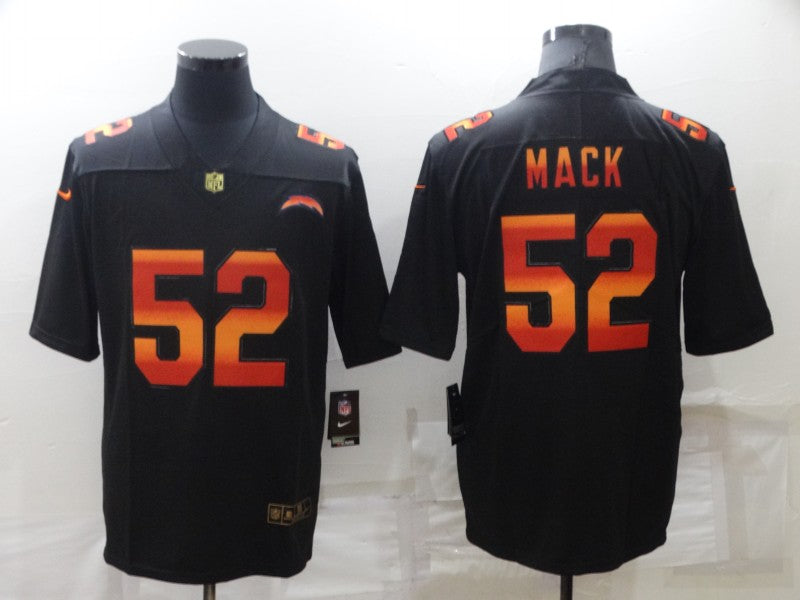 Men's Los Angeles Chargers Khalil Mack #52 Black Alternate Game Jerseys