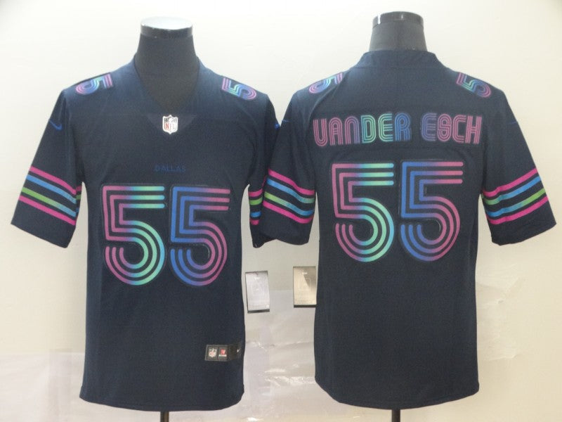 Men's Dallas Cowboys Leighton Vander Esch #55 Navy City Edition Game Jerseys