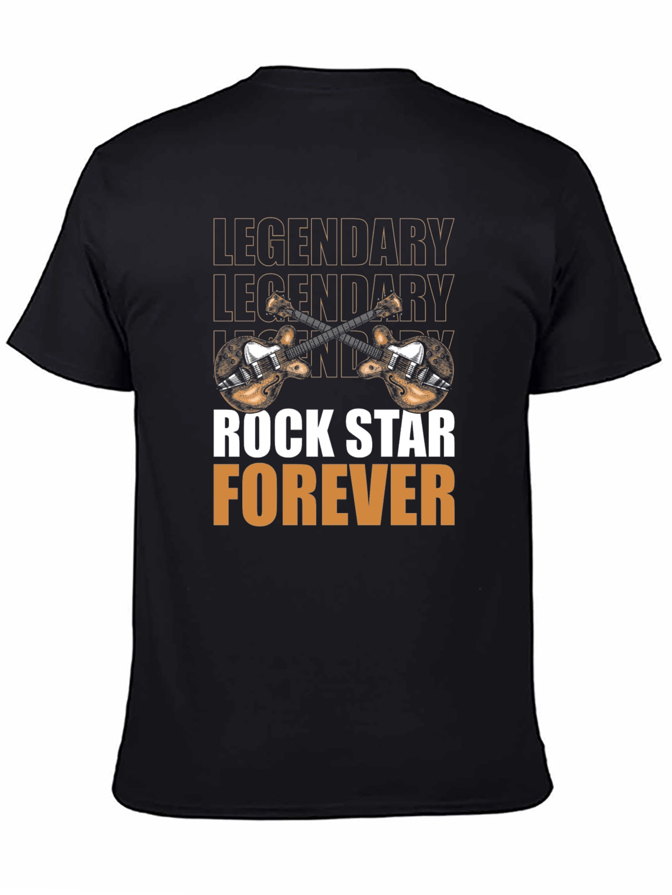 Legendary Rock Star Forever Black Graphic Tee