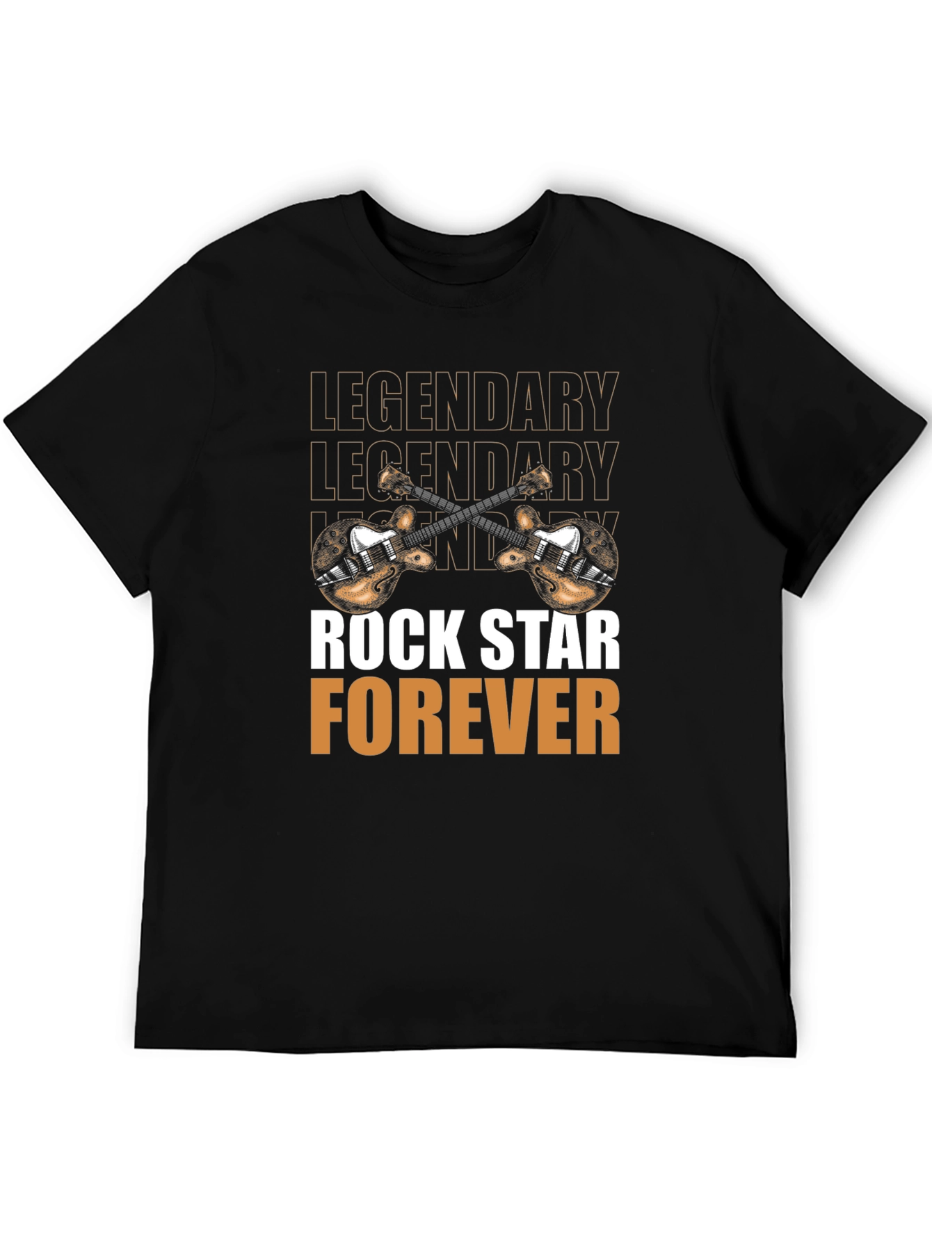 Legendary Rock Star Forever Black Graphic Tee
