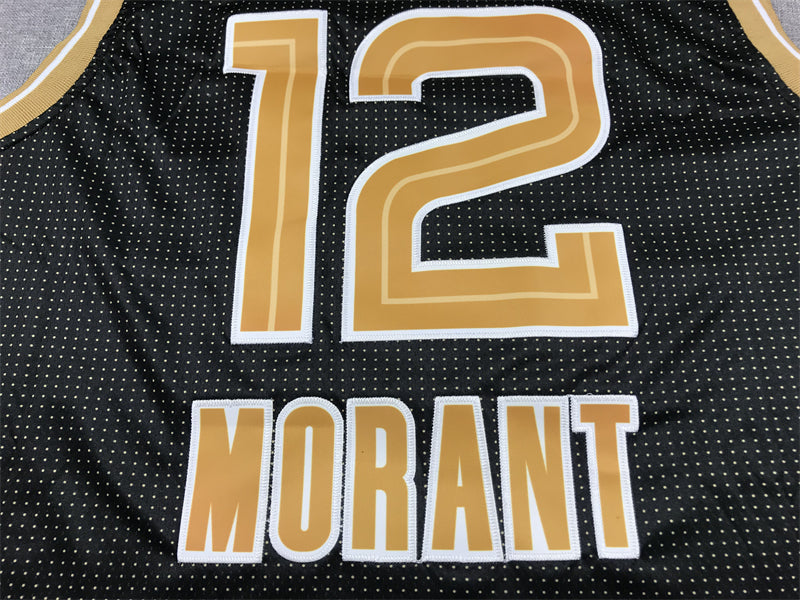 Men's Memphis Grizzlies Ja Morant #12 Black Select Series Swingman Jerseys
